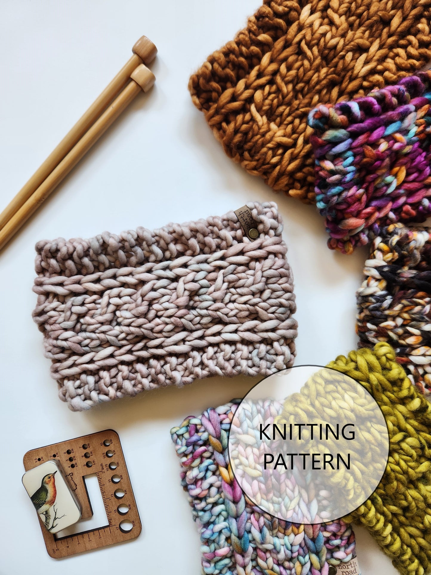 Circle of Pines Headband Knitting Pattern