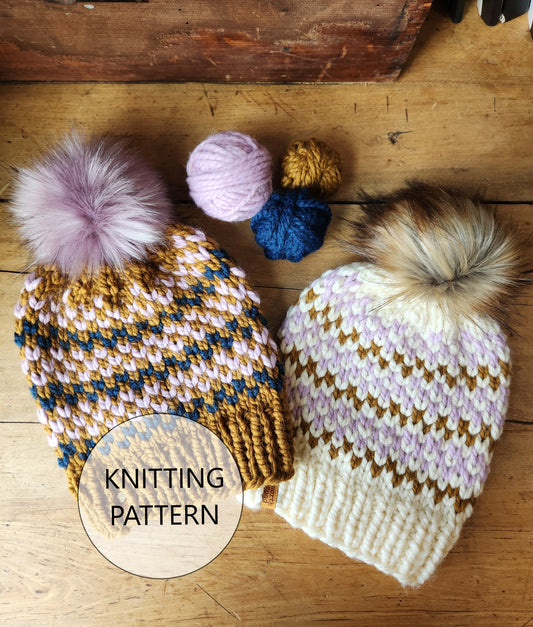 Fresh Tracks Hat Knitting Pattern