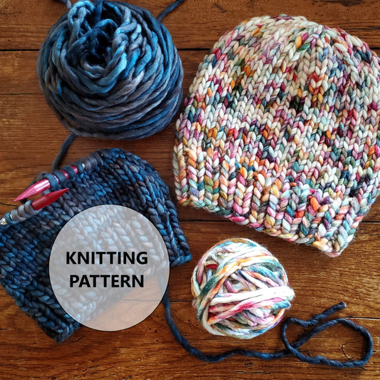 Simple Winter Hat Knitting Pattern