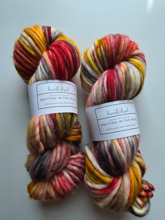 Knitting In The Wild Hand Dyed Yarn | Super Bulky | Campfire
