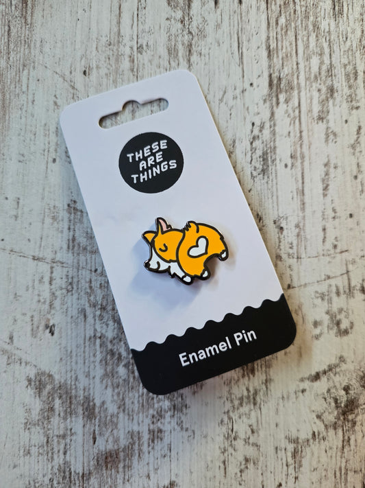 Corgi Dog Butt Enamel Pin