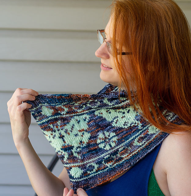 Cape May Fiber Co | Luna Moth Cowl Knitting Kit