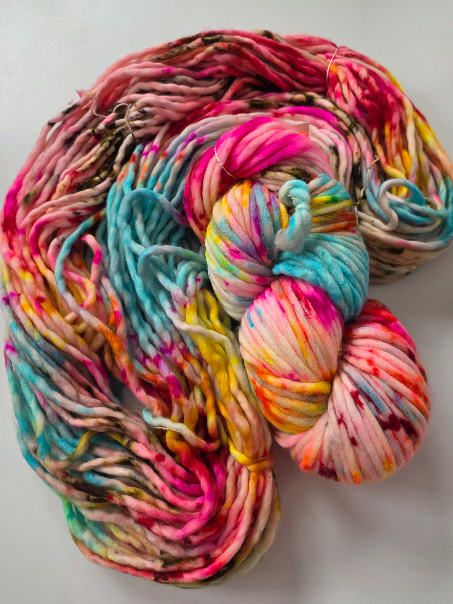 Danni's Designs Crafts | Super Bulky | Cheer | North Road Knits | 100% Superwash Merino | 98 yards | 150 grams | Hand Dyed | Hand Dyed in Washington State