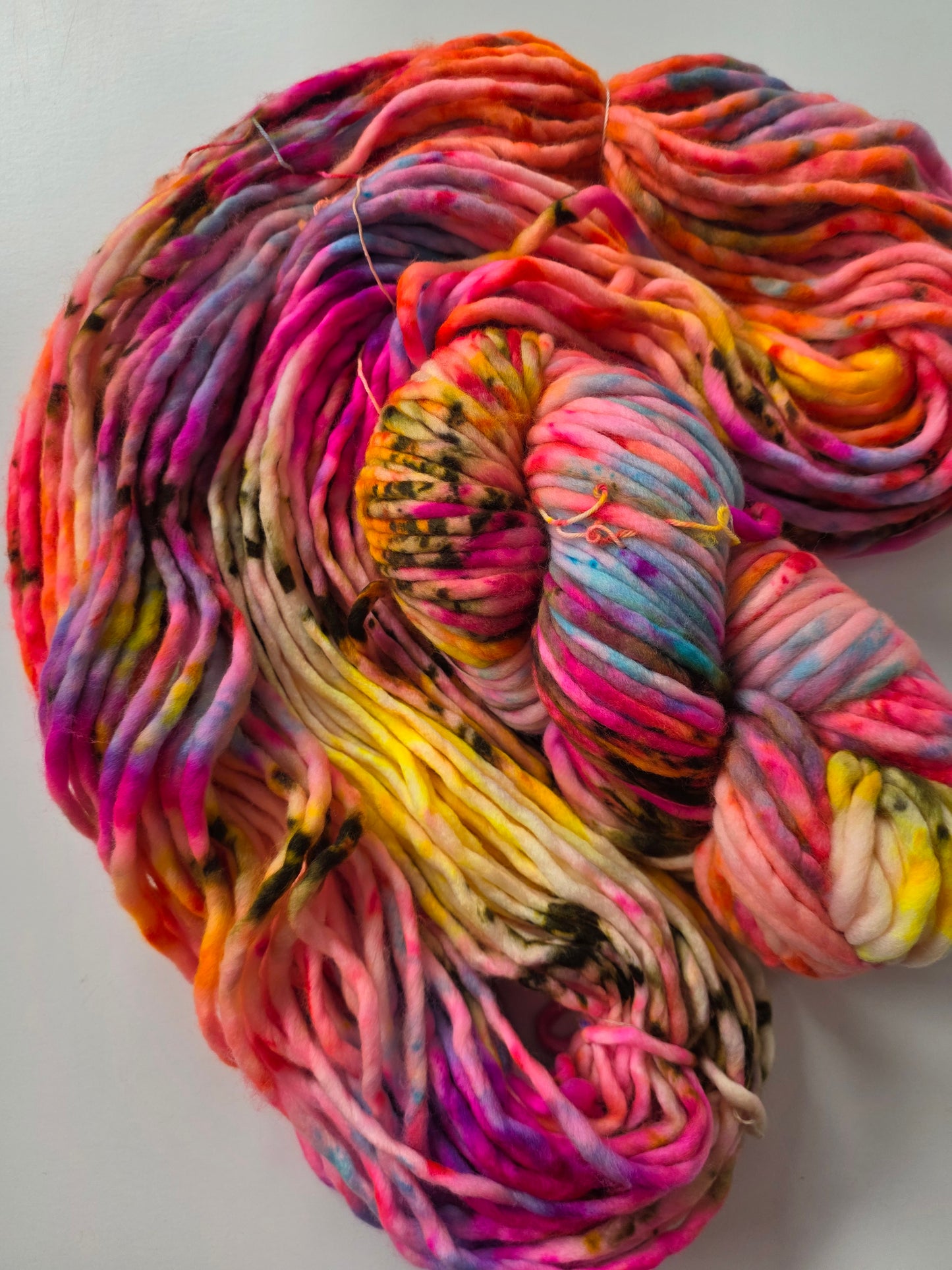Danni's Designs Crafts | Super Bulky | Disco | North Road Knits | 100% Superwash Merino | 98 yards | 150 grams | Hand Dyed | Hand Dyed in Washington State