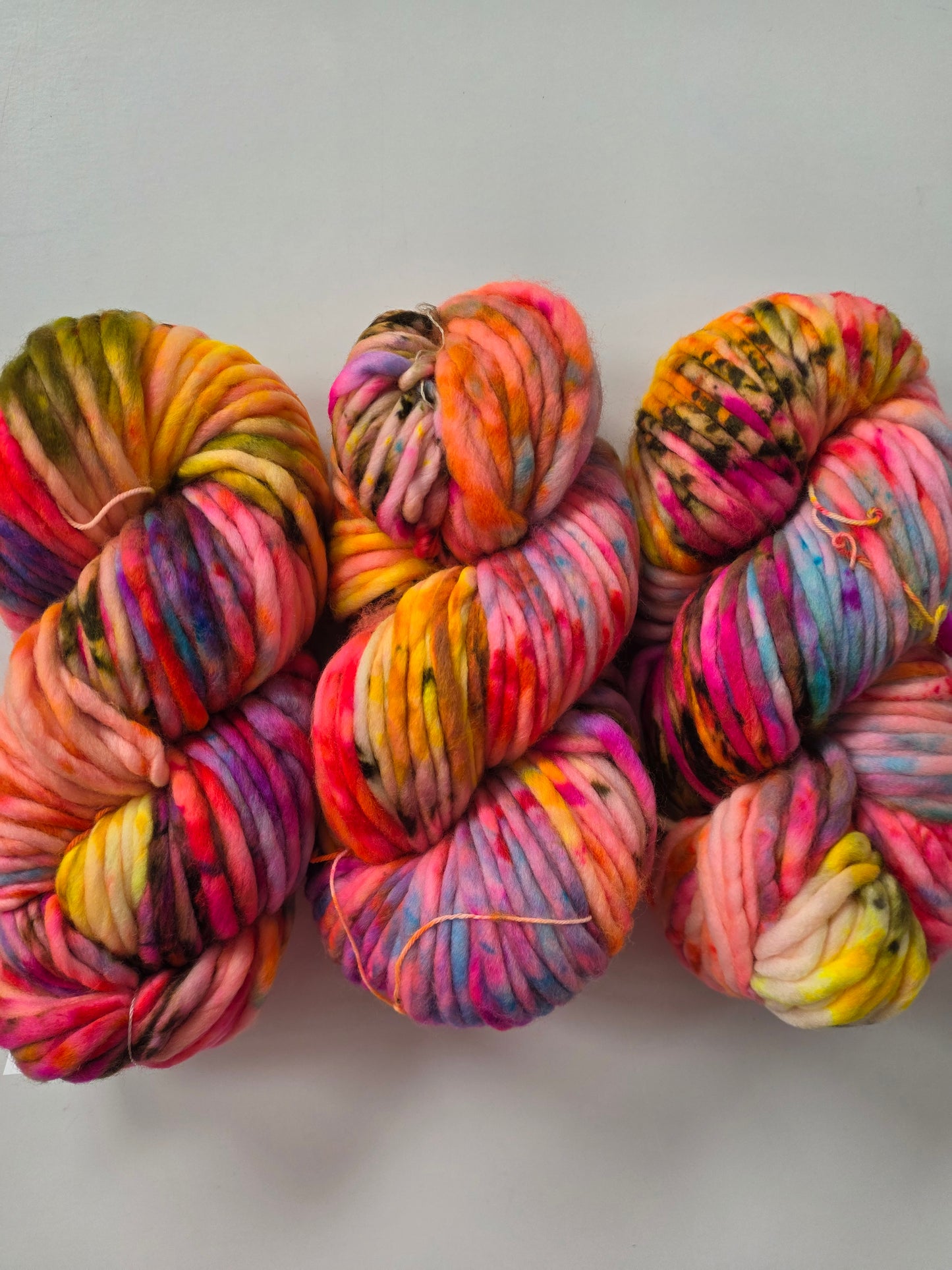Danni's Designs Crafts | Super Bulky | Disco | North Road Knits | 100% Superwash Merino | 98 yards | 150 grams | Hand Dyed | Hand Dyed in Washington State