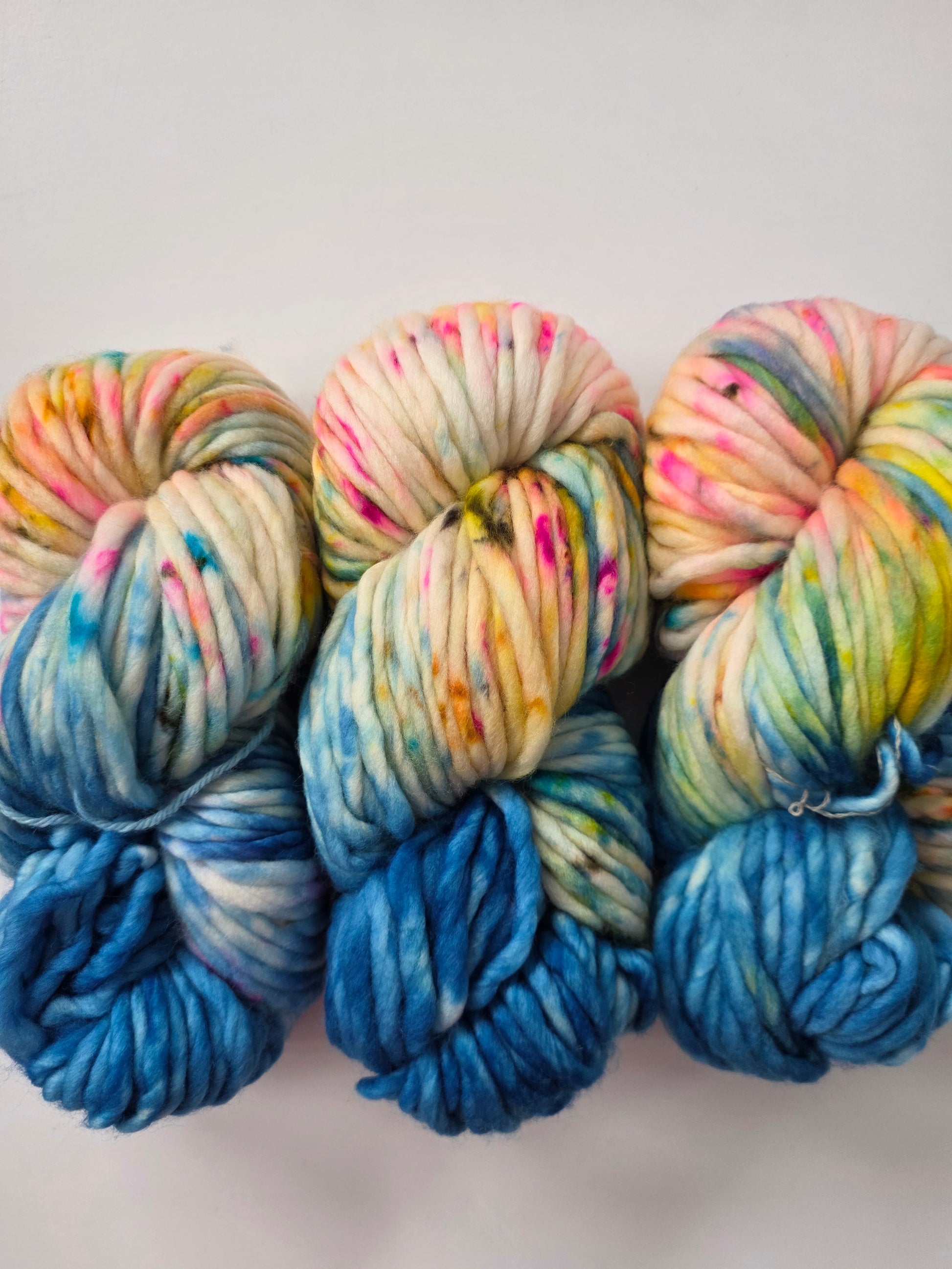 Danni's Designs Crafts | Super Bulky | Glass Beach | North Road Knits | 100% Superwash Merino | 98 yards | 150 grams | Hand Dyed | Hand Dyed in Washington State