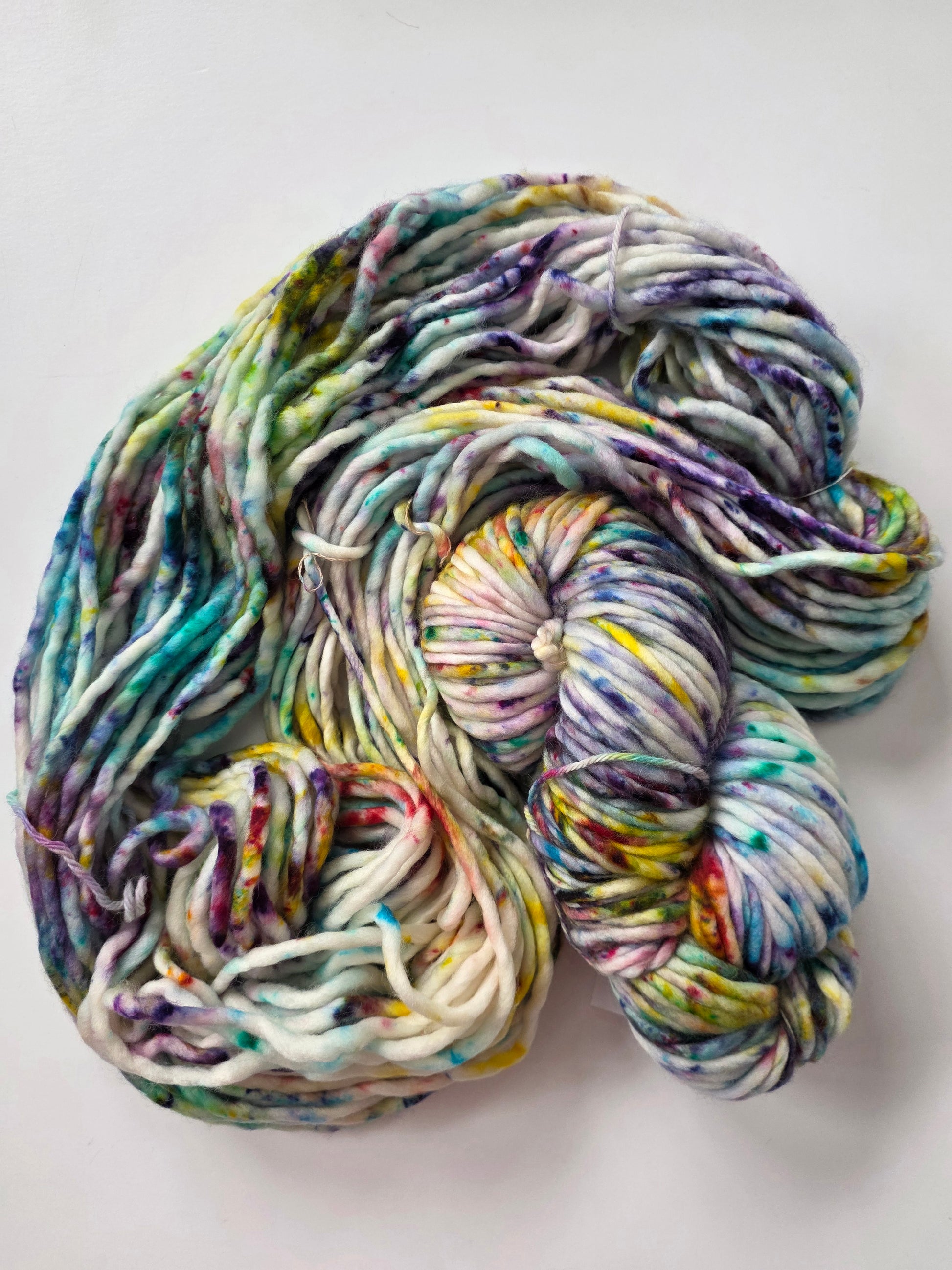 Danni's Designs Crafts | Super Bulky | Graffiti | North Road Knits | 100% Superwash Merino | 98 yards | 150 grams | Hand Dyed | Hand Dyed in Washington State
