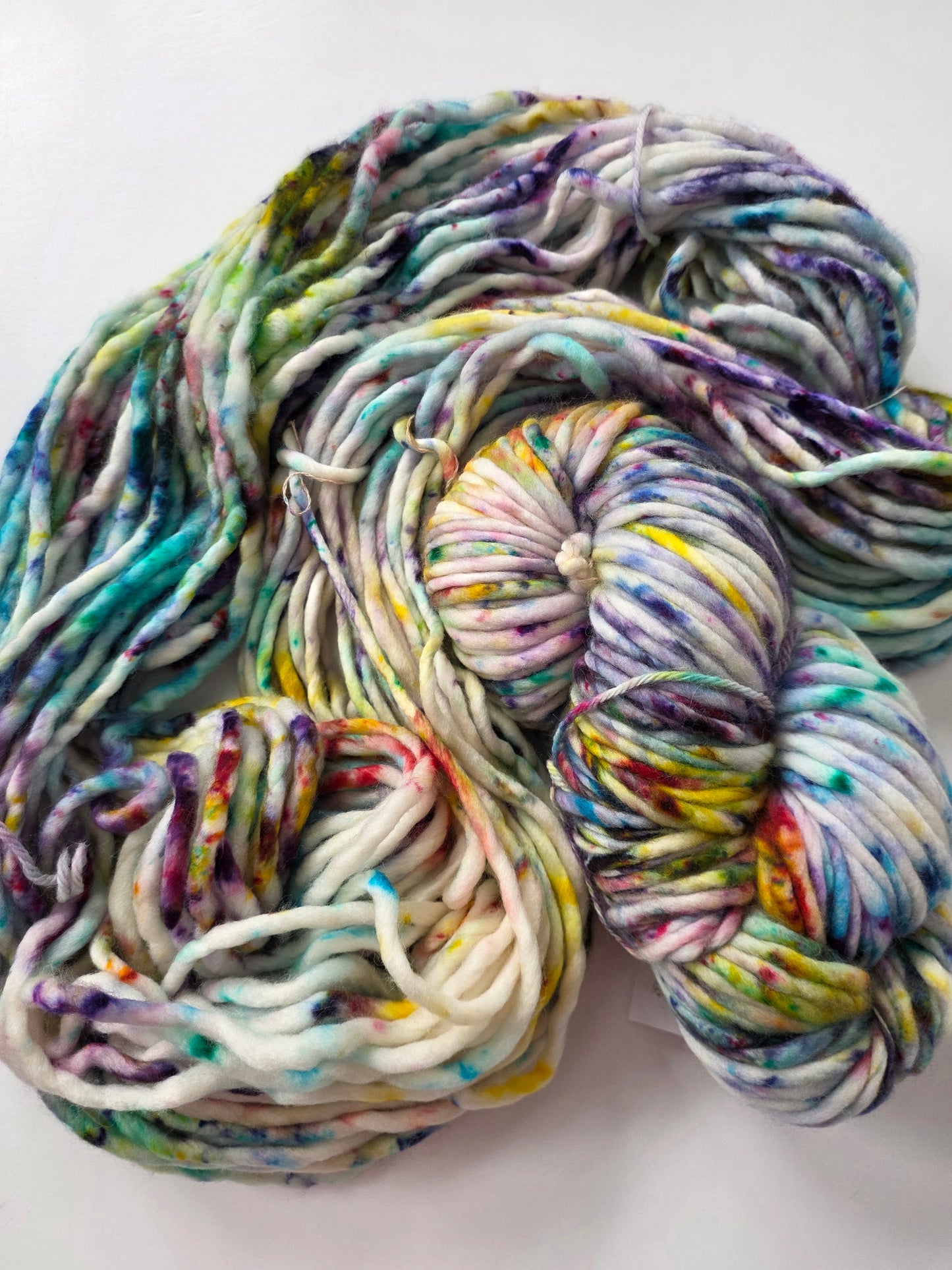 Danni's Designs Crafts | Super Bulky | Graffiti | North Road Knits | 100% Superwash Merino | 98 yards | 150 grams | Hand Dyed | Hand Dyed in Washington State