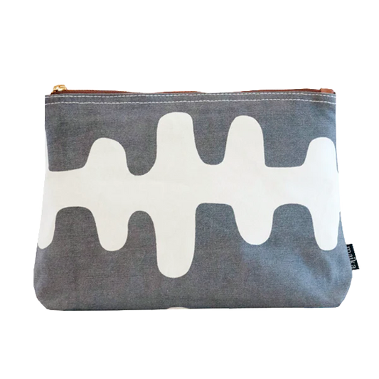Medium Zipper Pouch, Echo Charcoal
