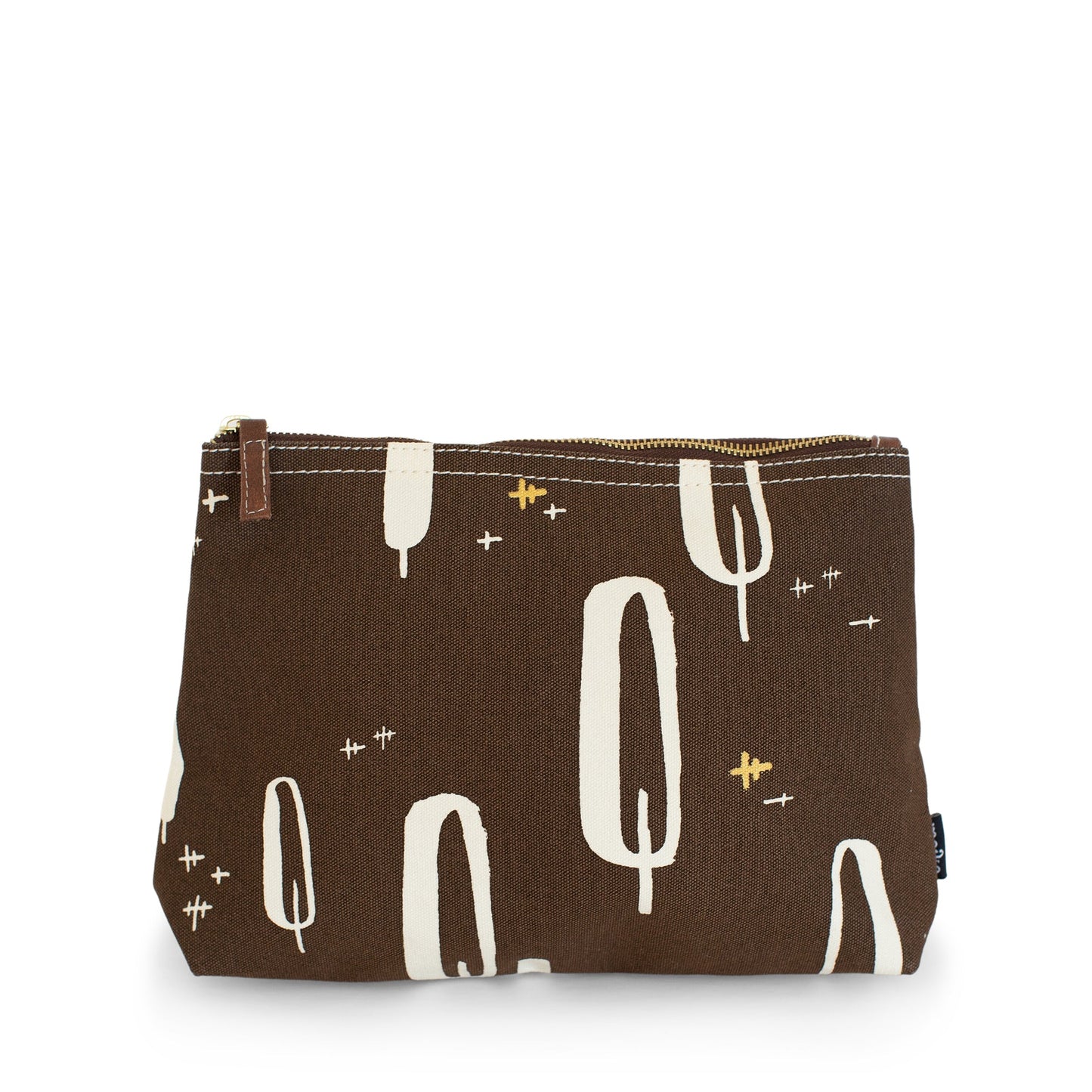 Medium Zipper Pouch, Olivos