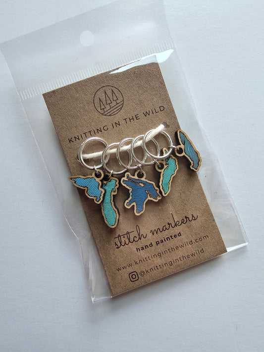 The Great Lakes Stitch Marker Set