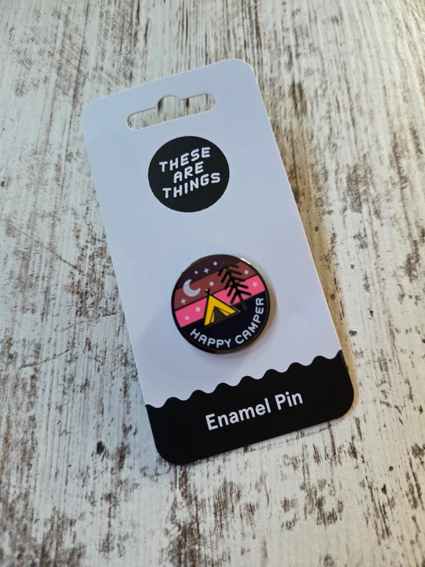 Happy Camper Enamel Pin