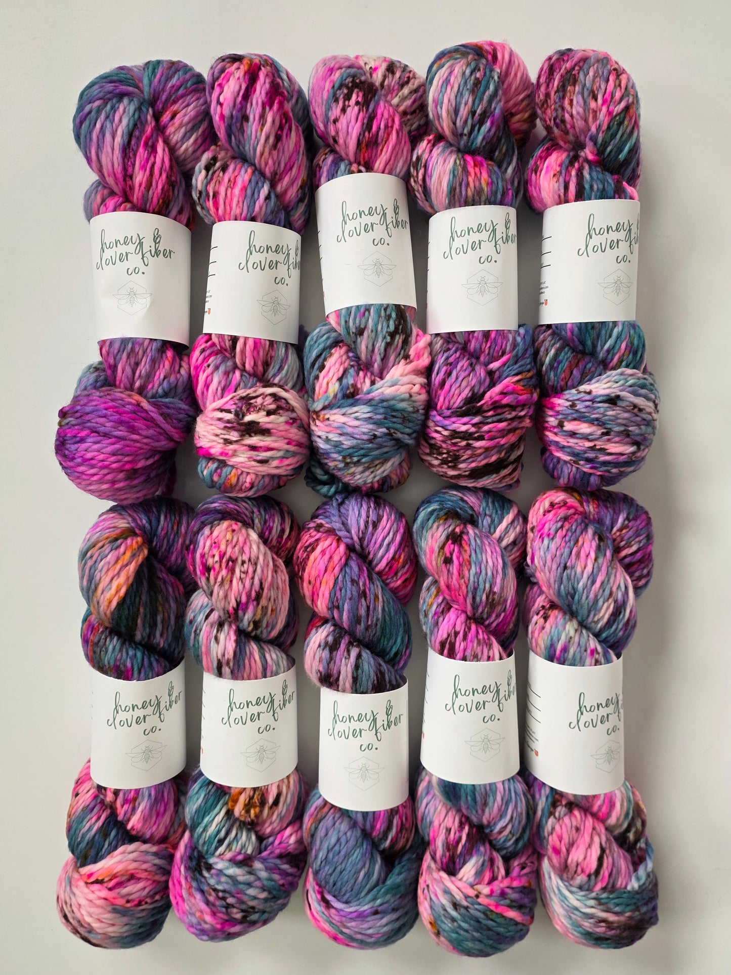 Honey and Clover | Light Super Bulky | Silent Lucidity | North Road Knits | Hand Dyed | Merino Wool | 100% Superwash Merino