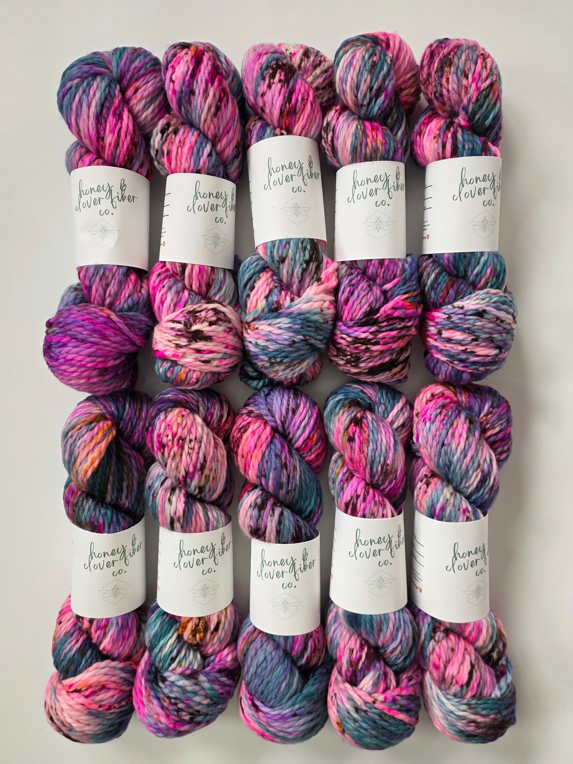 Honey and Clover | Light Super Bulky | Silent Lucidity | North Road Knits | Hand Dyed | Merino Wool | 100% Superwash Merino