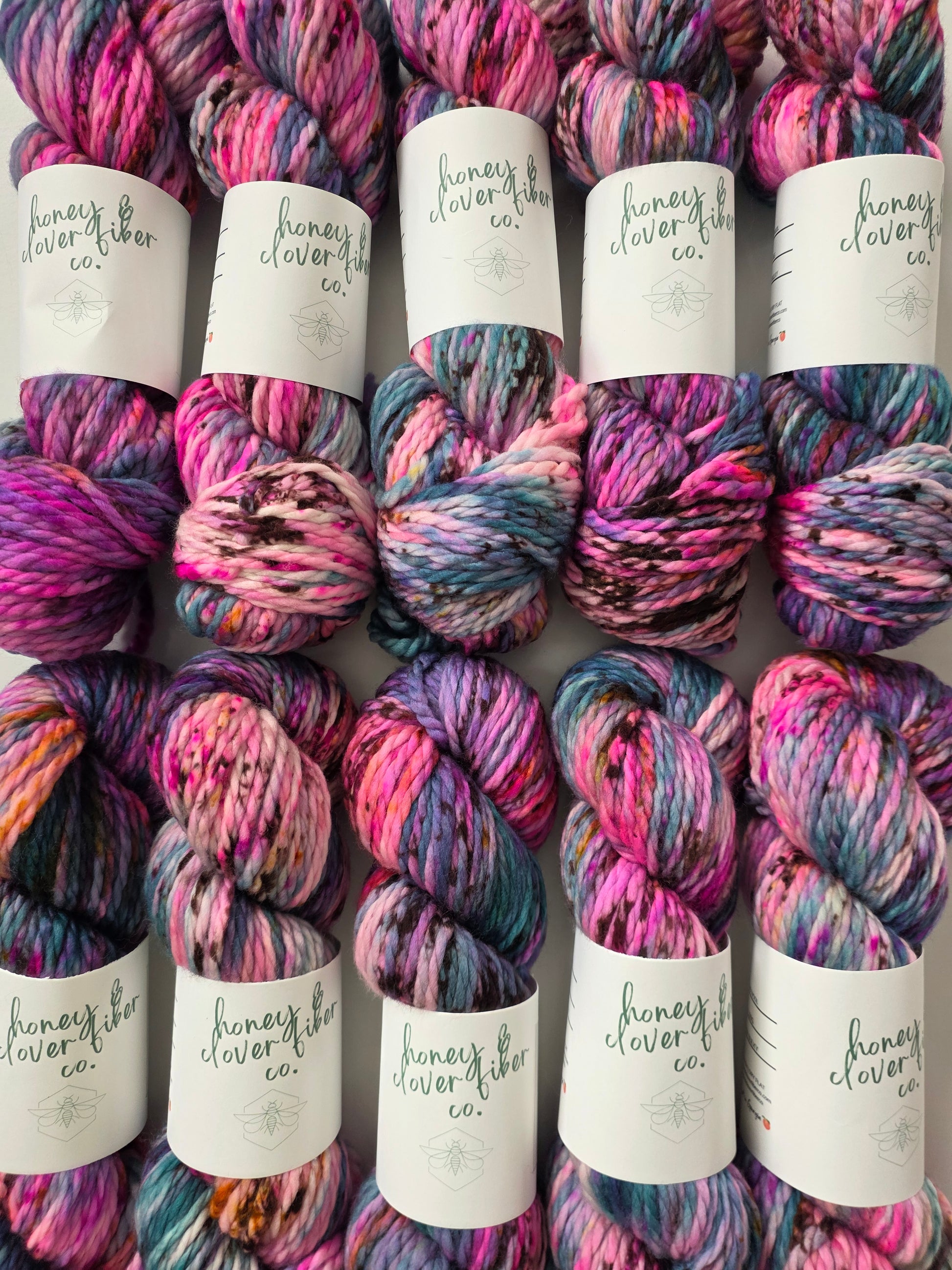 Honey and Clover | Light Super Bulky | Silent Lucidity | North Road Knits | Hand Dyed | Merino Wool | 100% Superwash Merino
