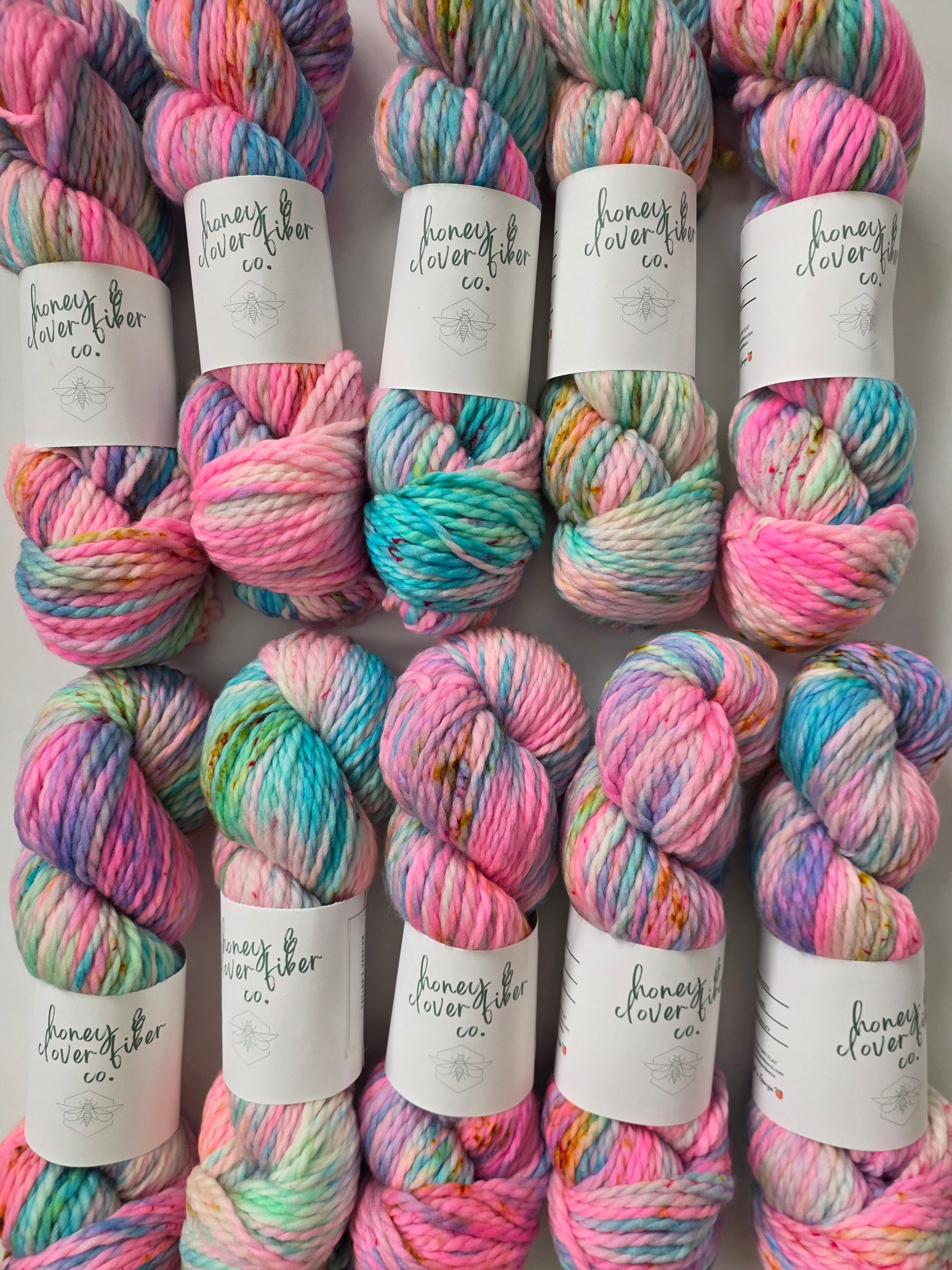 Honey and Clover | Light Super Bulky | Taylor's Version | North Road Knits | Hand Dyed | Merino Wool | 100% Superwash Merino