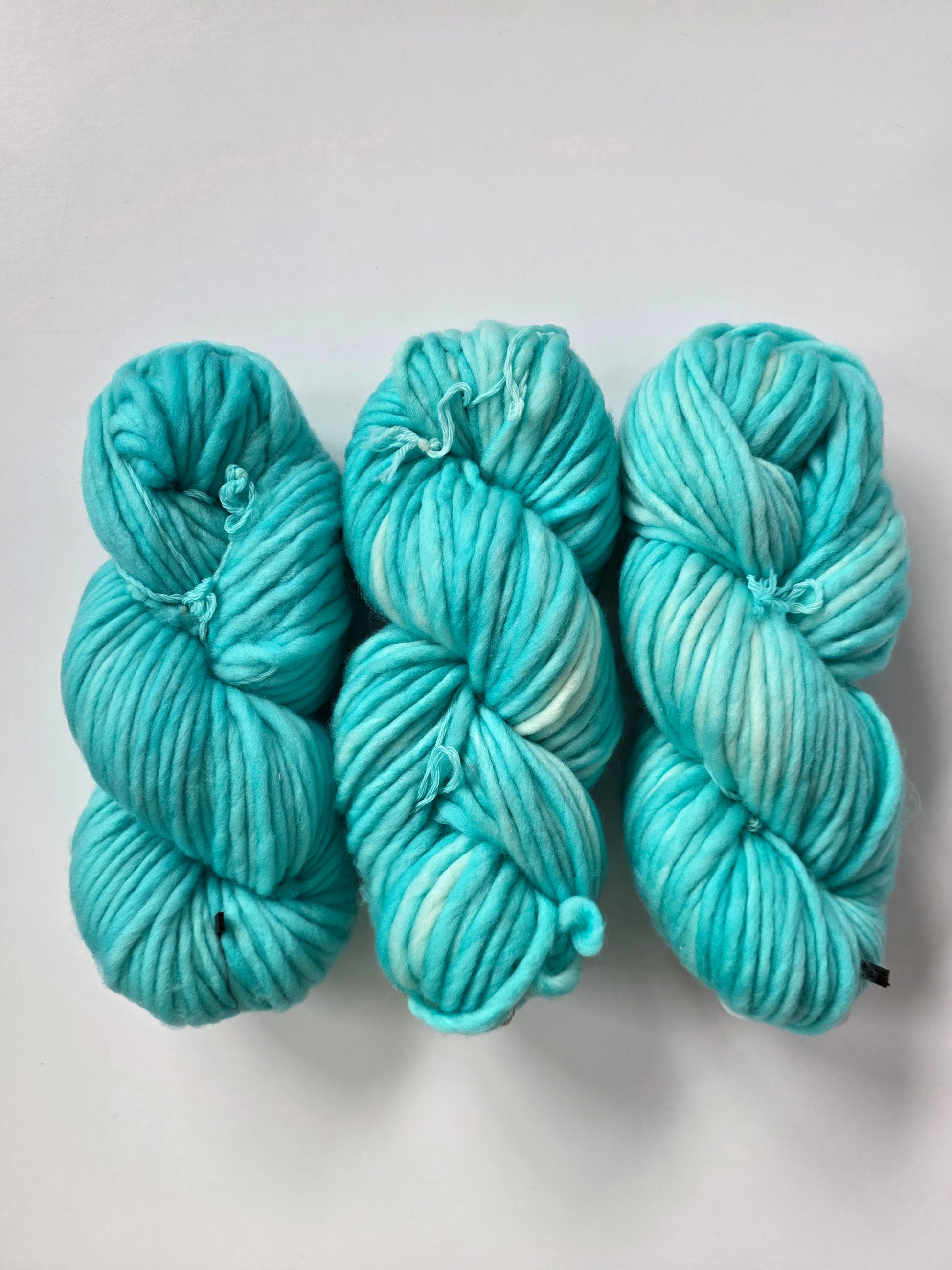 Honey and Clover | Super Bulky | Breakfast at Tiffany's | North Road Knits | Hand Dyed | Merino Wool | Super Bulky Yarn | 100% Superwash Merino Wool 