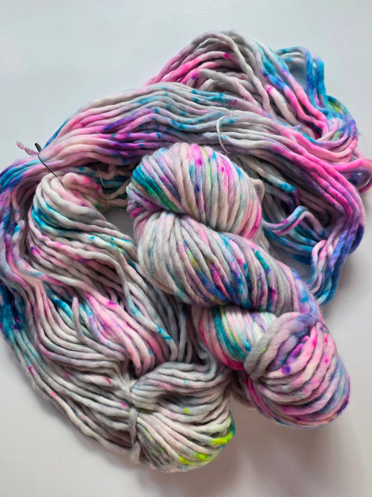 Honey and Clover | Super Bulky | Cloudy With A Chance... | North Road Knits | Hand Dyed | Merino Wool | Super Bulky Yarn | 100% Superwash Merino Wool 