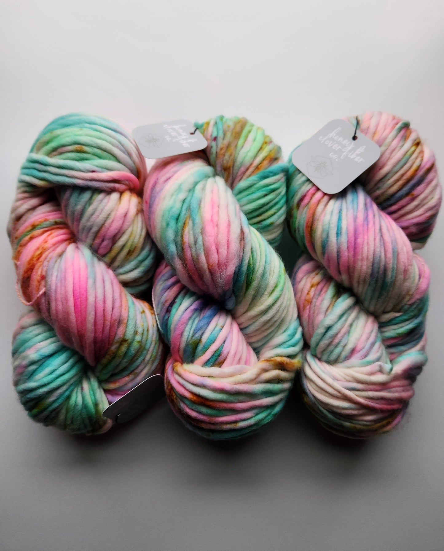 Honey and Clover | Super Bulky | Taylor's Version | North Road Knits | Hand Dyed | Merino Wool | Super Bulky Yarn | 100% Superwash Merino Wool 