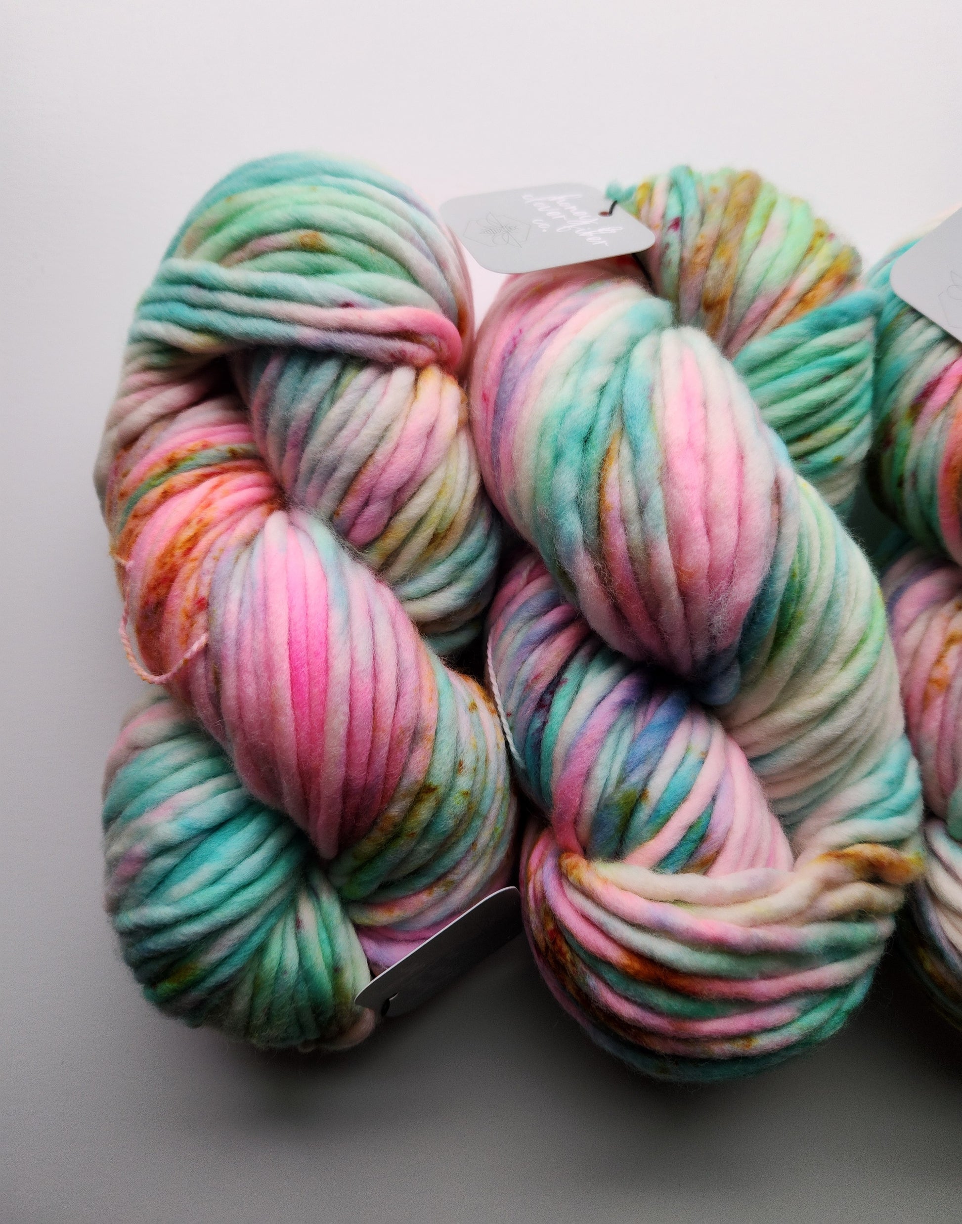 Honey and Clover | Super Bulky | Taylor's Version | North Road Knits | Hand Dyed | Merino Wool | Super Bulky Yarn | 100% Superwash Merino Wool 