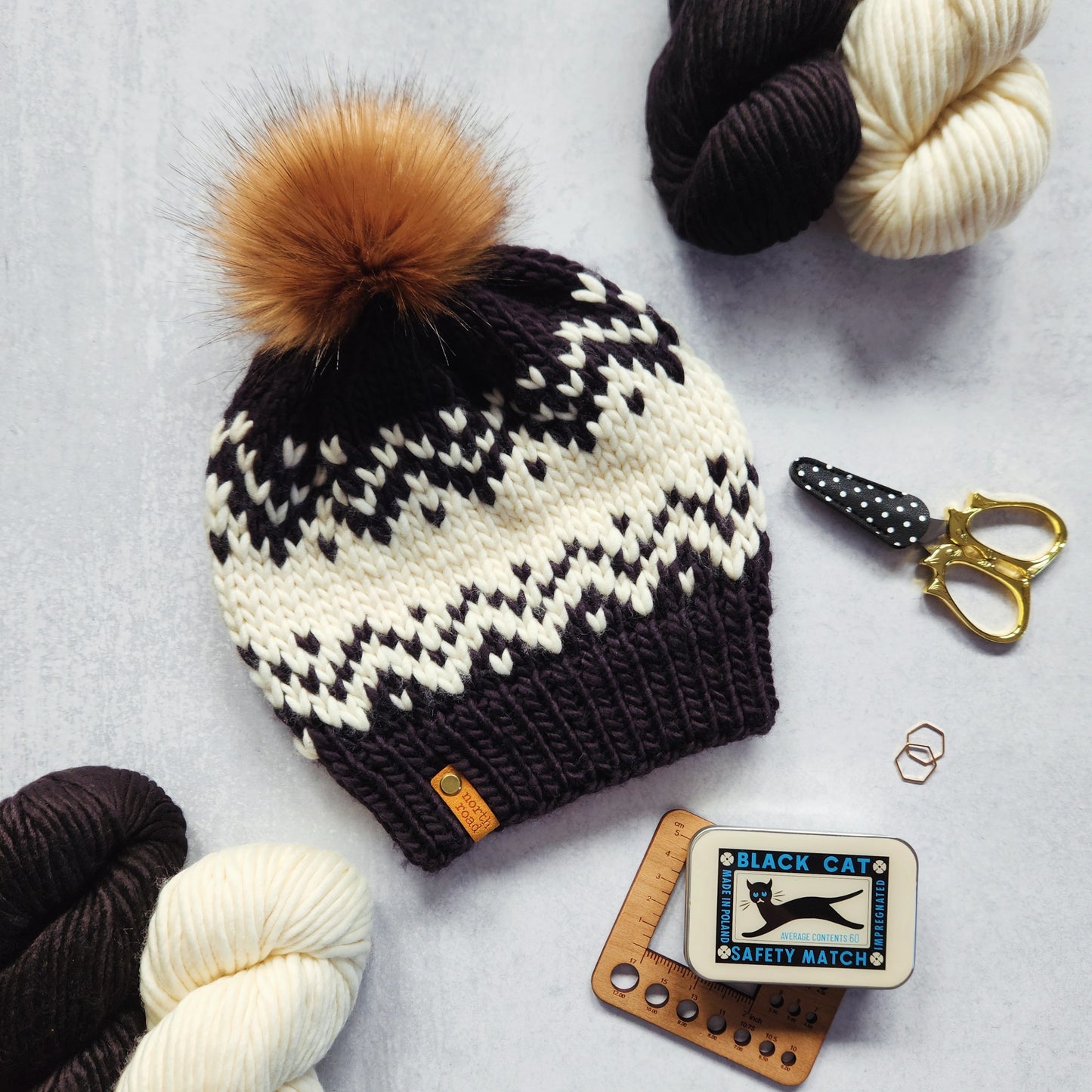 Merino Wool Pom Hat