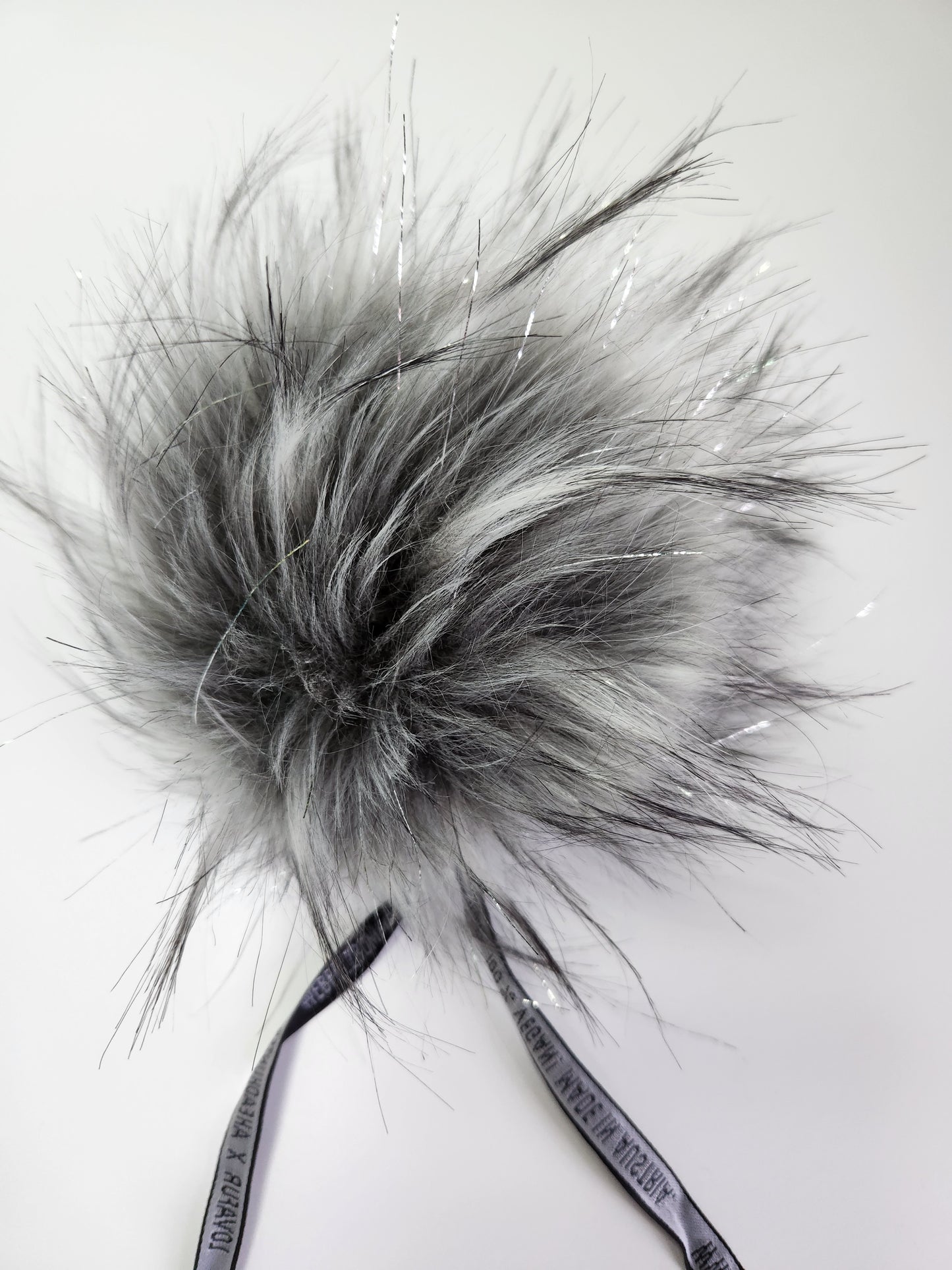 Lovafur Premium Raccoon Faux Fur Pom-Pom | Lurex