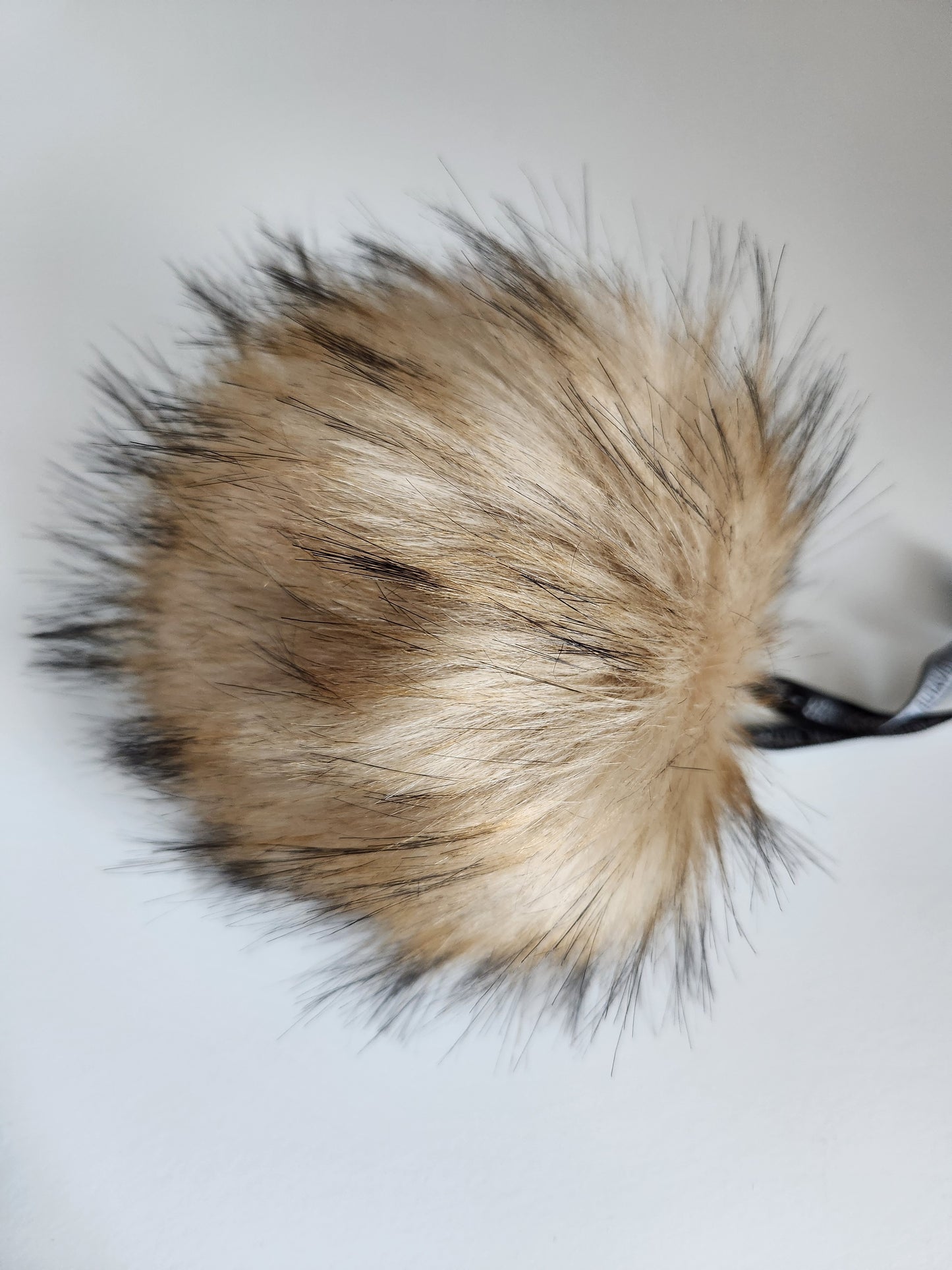 Lovafur Premium Raccoon Faux Fur Pom-Pom | Peanut