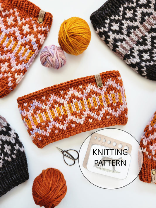 Magnetic Rock Headband Bulky Knitting Pattern