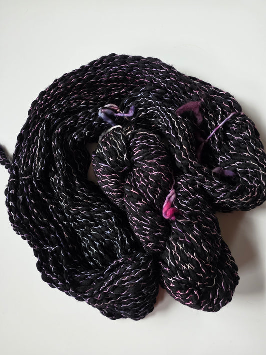 Malabrigo | Caracol on Black | Glaze on Black | North Road Knits | Hand Dyed | Merino Wool | 100% Superwash Merino