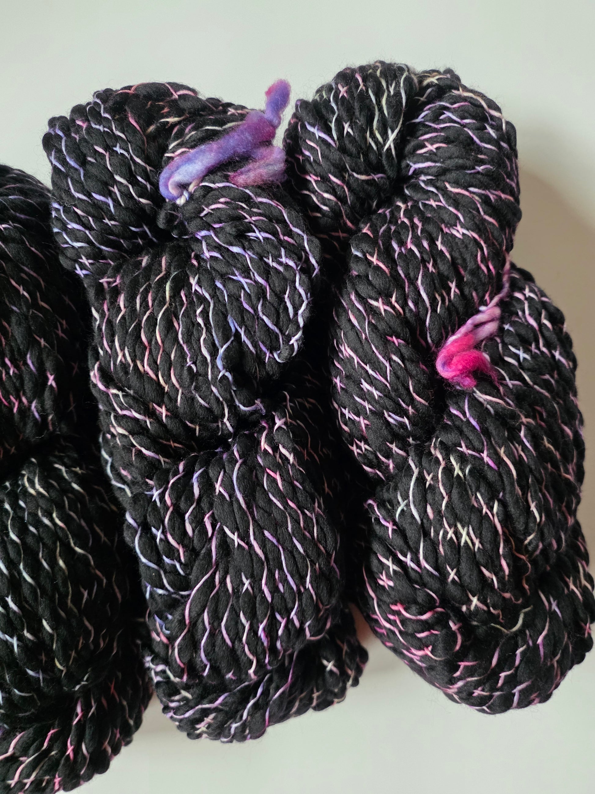 Malabrigo | Caracol on Black | Glaze on Black | North Road Knits | Hand Dyed | Merino Wool | 100% Superwash Merino