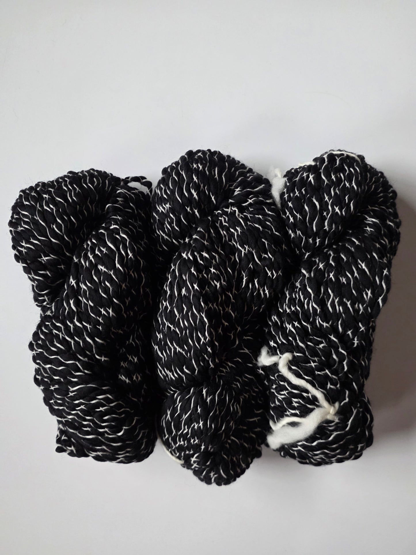 Malabrigo | Caracol on Black | Natural on Black | North Road Knits | Hand Dyed | Merino Wool | 100% Superwash Merino