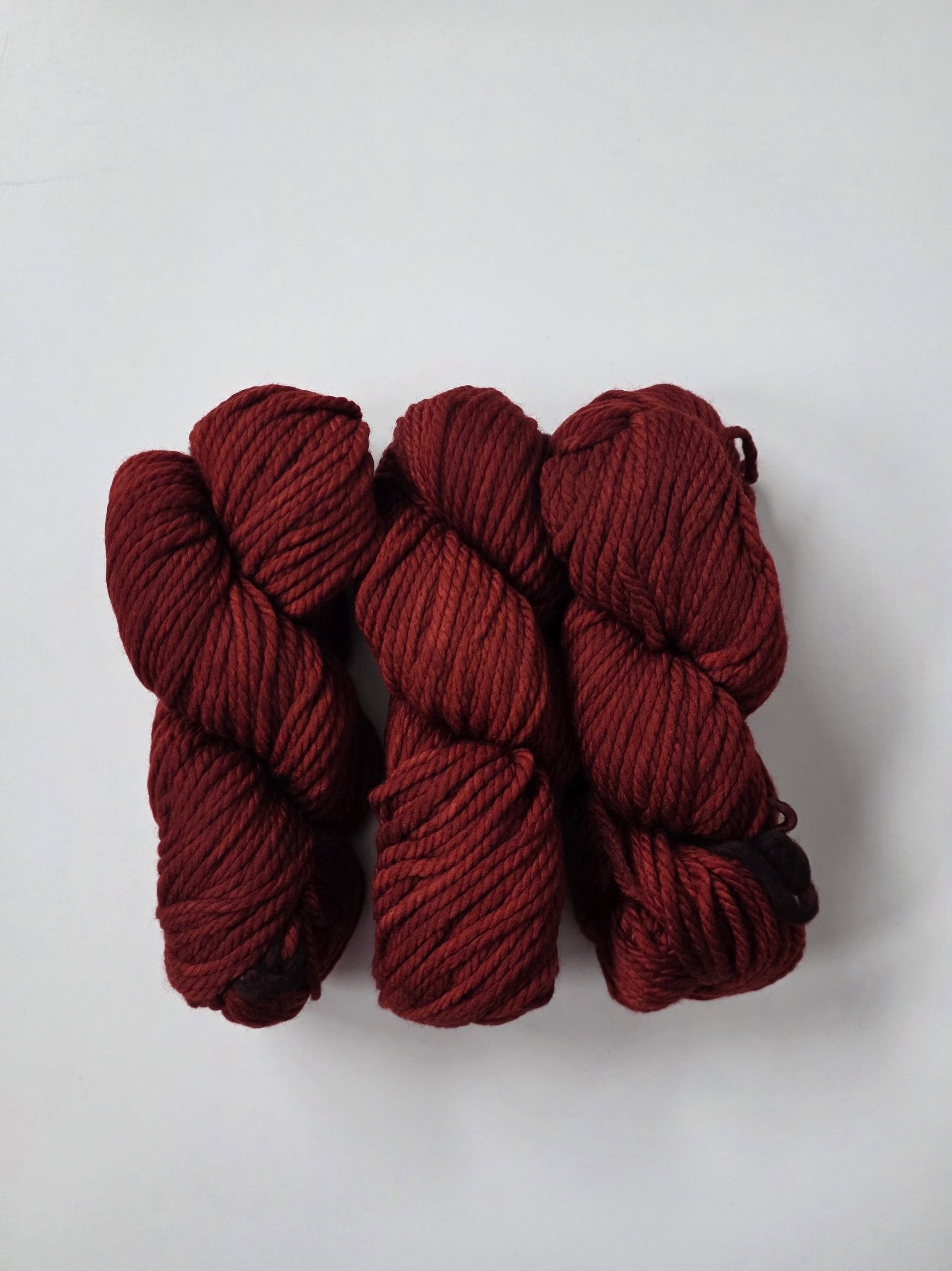Malabrigo | Chunky | Burgundy | North Road Knits | Hand Dyed | Merino Wool | Chunky Yarn | Bulky Yarn 