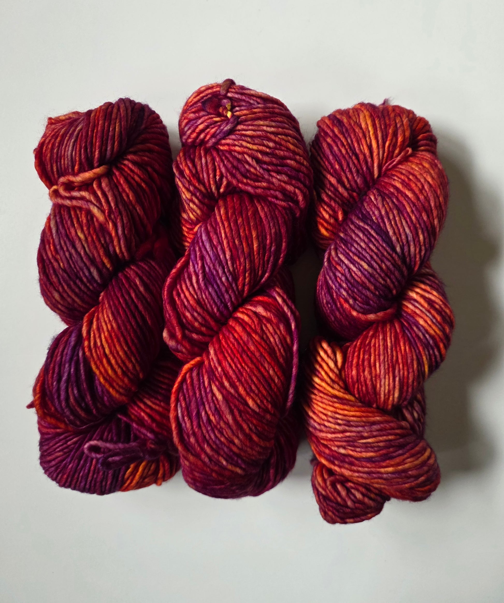 Malabrigo | Mecha | Archangel | North Road Knits | Hand Dyed | Merino Wool | Bulky Yarn | Single Ply | 100% Superwash Merino Wool 