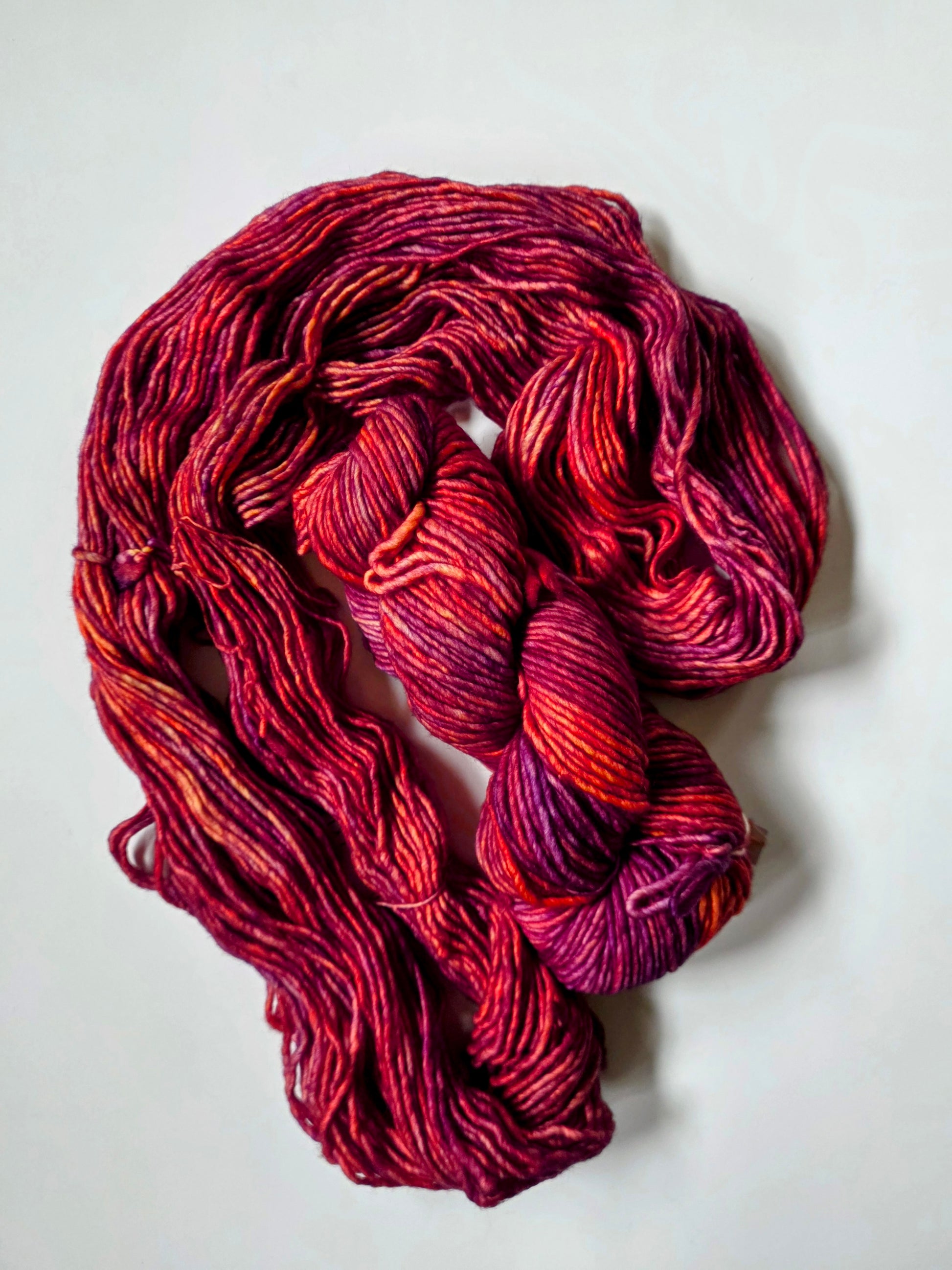 Malabrigo | Mecha | Archangel | North Road Knits | Hand Dyed | Merino Wool | Bulky Yarn | Single Ply | 100% Superwash Merino Wool 