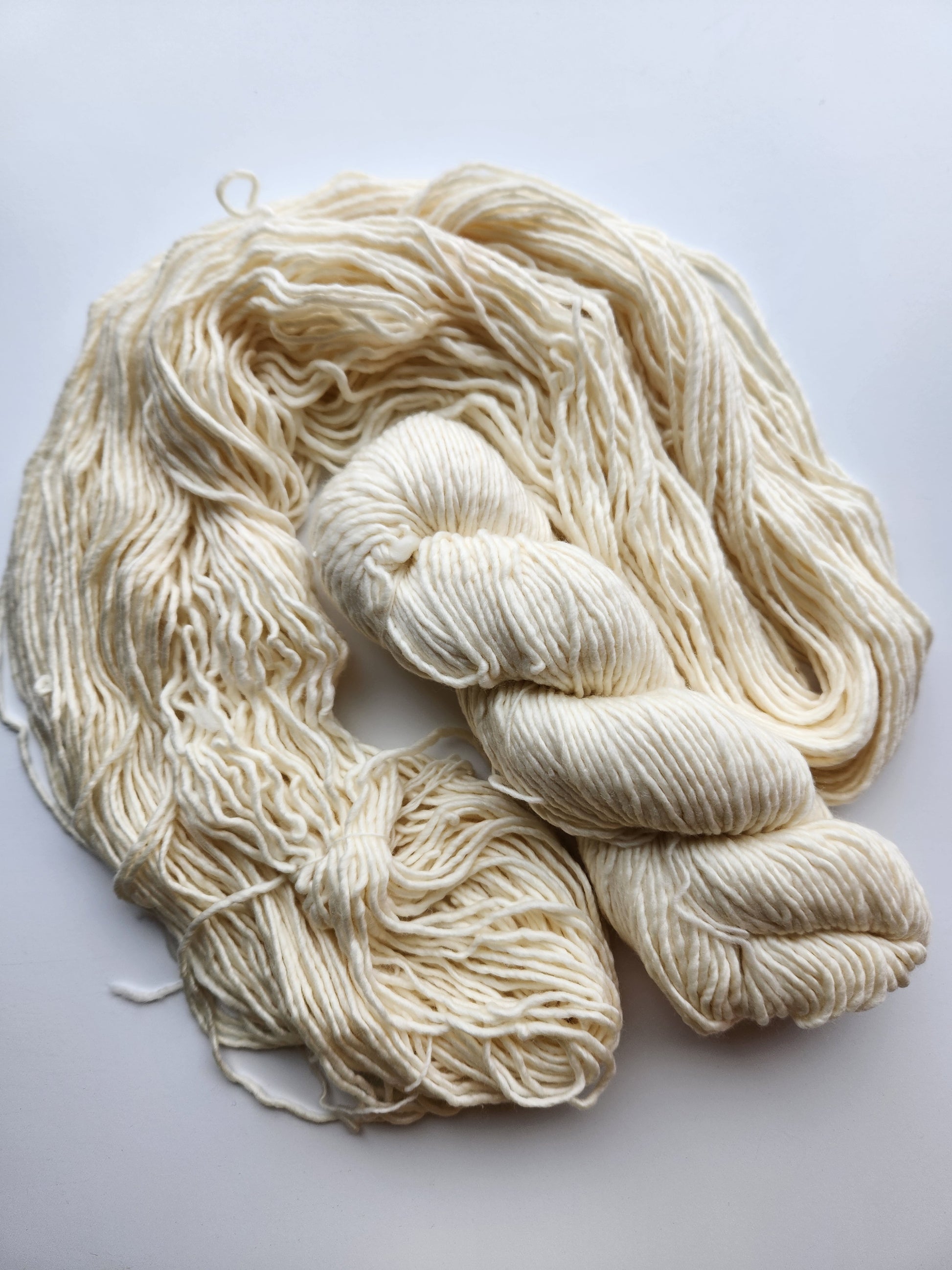Malabrigo | Mecha | Natural | North Road Knits | Hand Dyed | Merino Wool | Bulky Yarn | Single Ply | 100% Superwash Merino Wool 