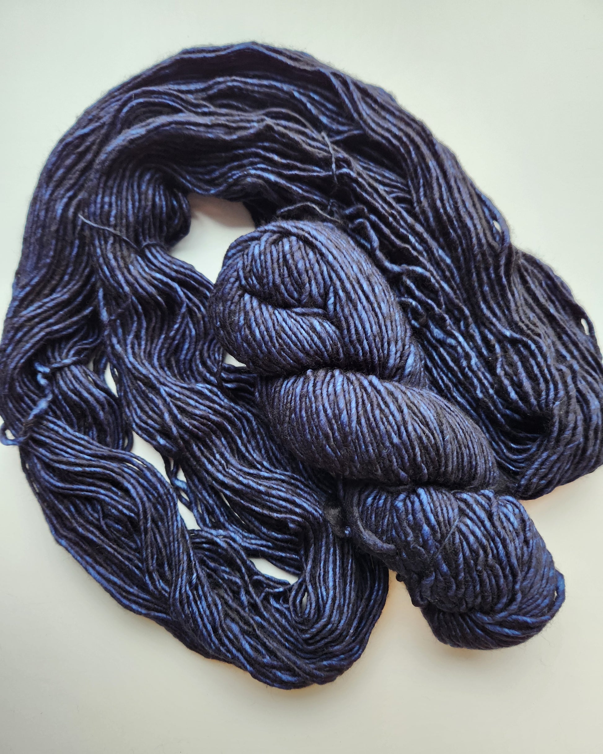 Malabrigo | Mecha | Prussia Blue | North Road Knits | Hand Dyed | Merino Wool | Bulky Yarn | Single Ply | 100% Superwash Merino Wool 