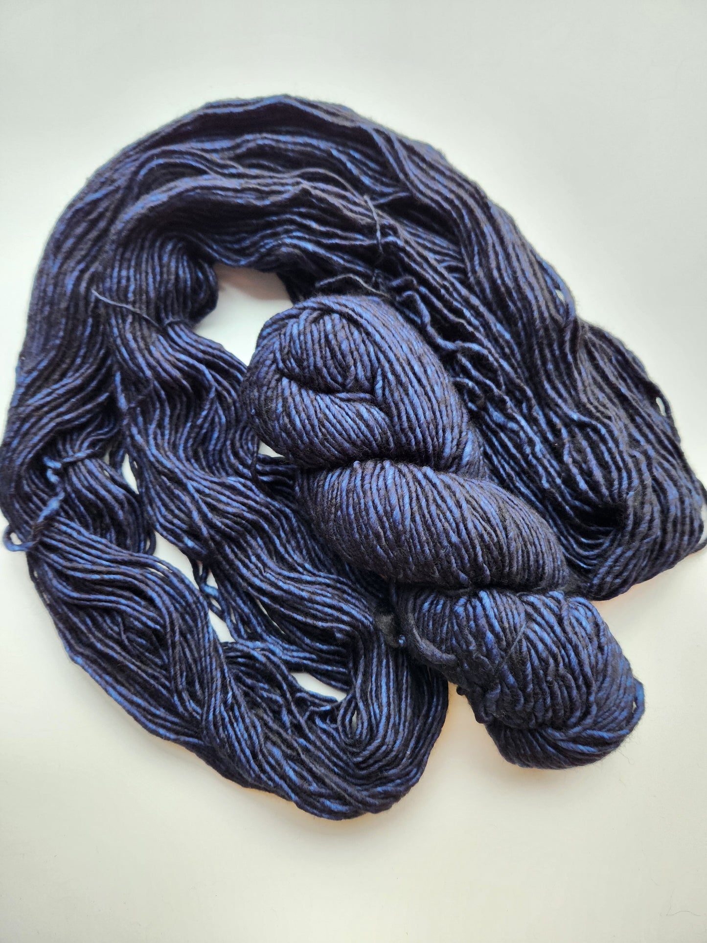 Malabrigo | Mecha | Prussia Blue | North Road Knits | Hand Dyed | Merino Wool | Bulky Yarn | Single Ply | 100% Superwash Merino Wool 