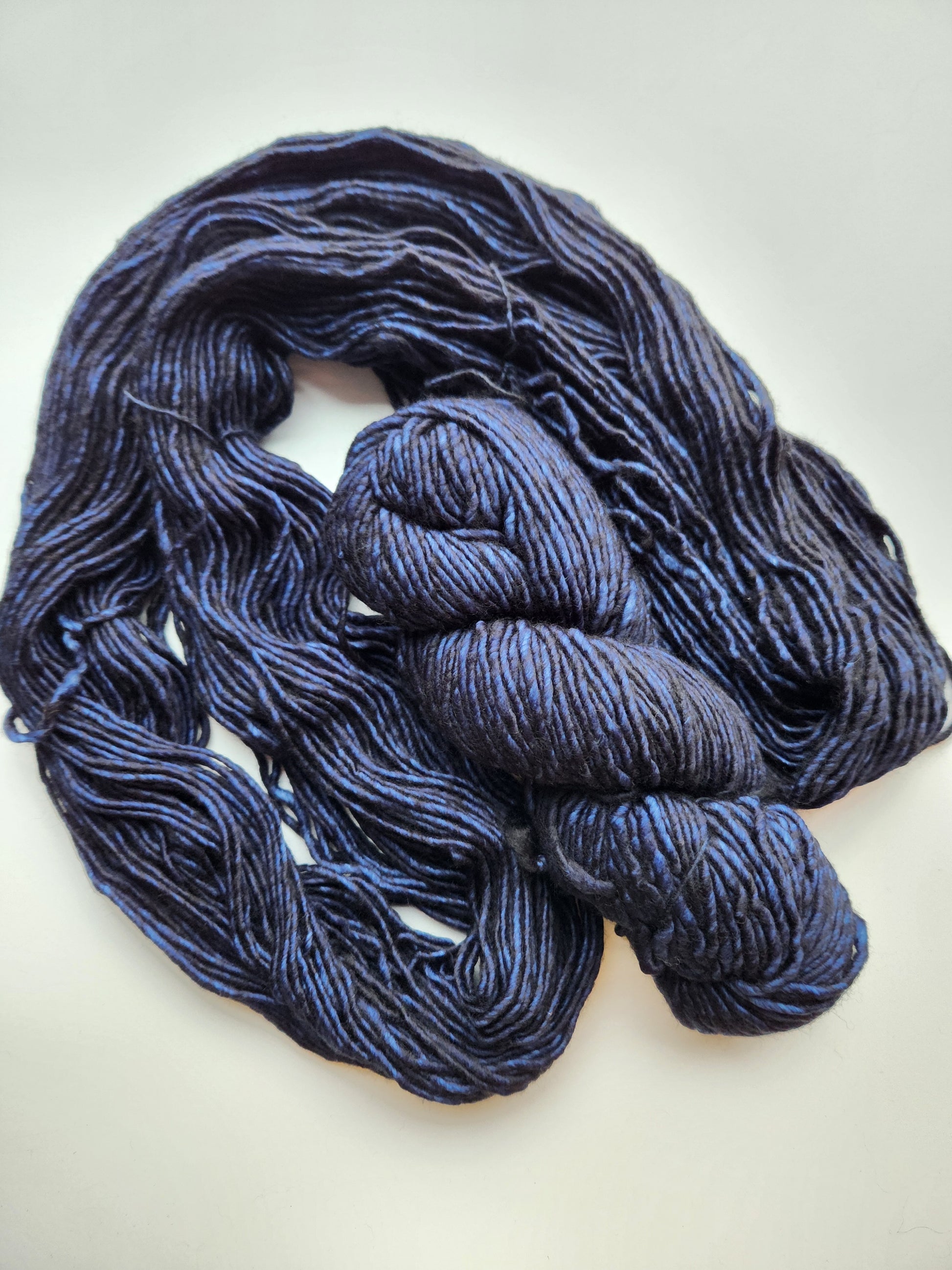 Malabrigo | Mecha | Prussia Blue | North Road Knits | Hand Dyed | Merino Wool | Bulky Yarn | Single Ply | 100% Superwash Merino Wool 