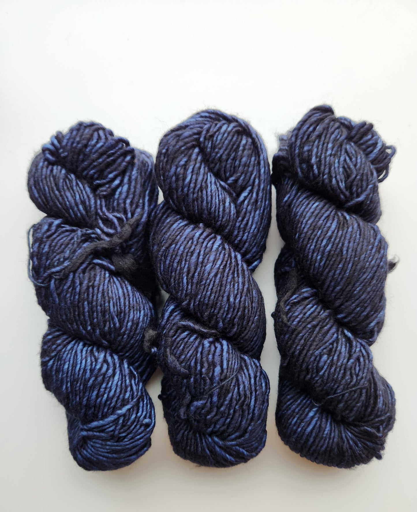 Malabrigo | Mecha | Prussia Blue | North Road Knits | Hand Dyed | Merino Wool | Bulky Yarn | Single Ply | 100% Superwash Merino Wool 