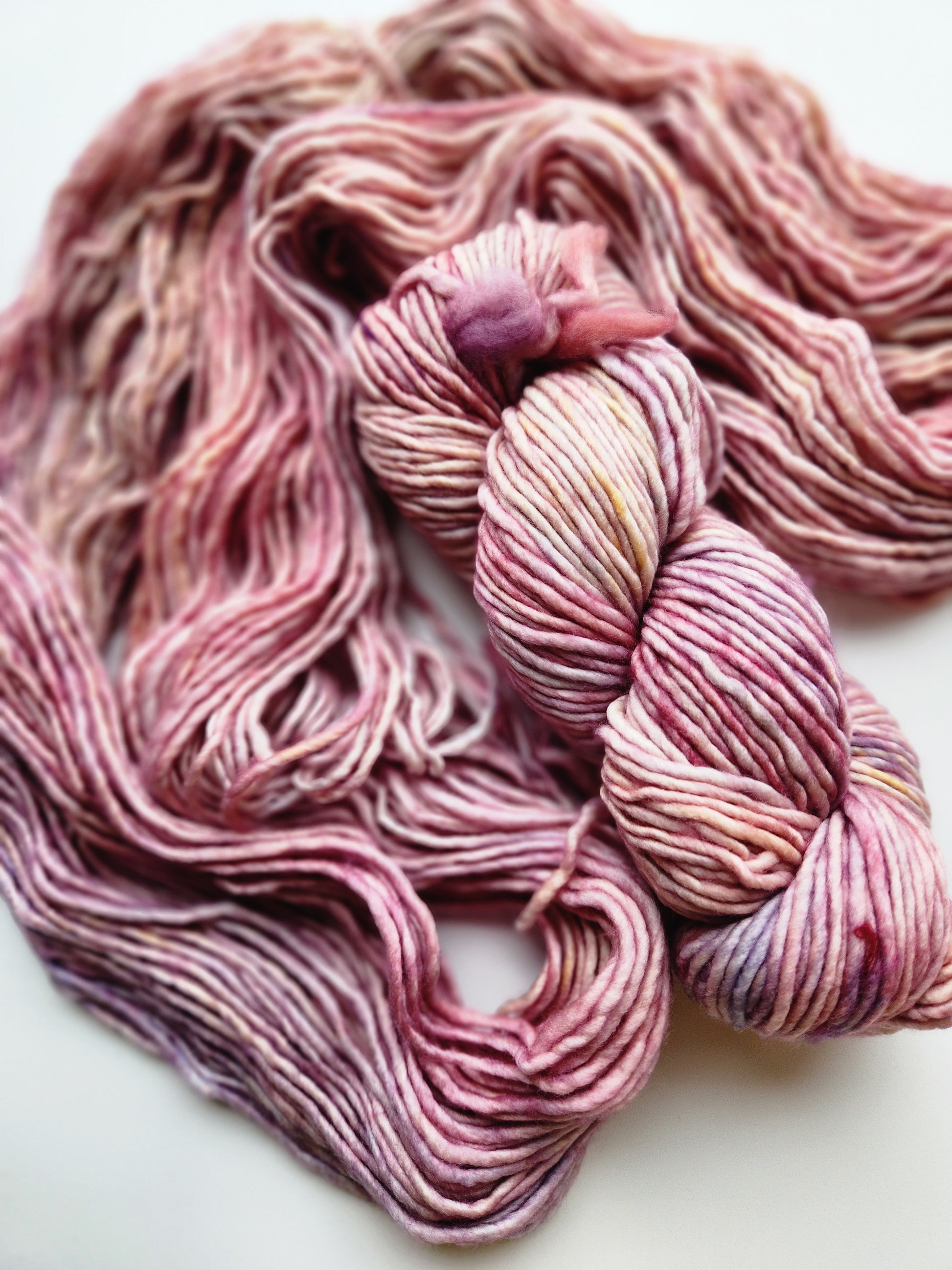 Malabrigo | Mecha | Rosalinda | North Road Knits | Hand Dyed | Merino Wool | Bulky Yarn | Single Ply | 100% Superwash Merino Wool 