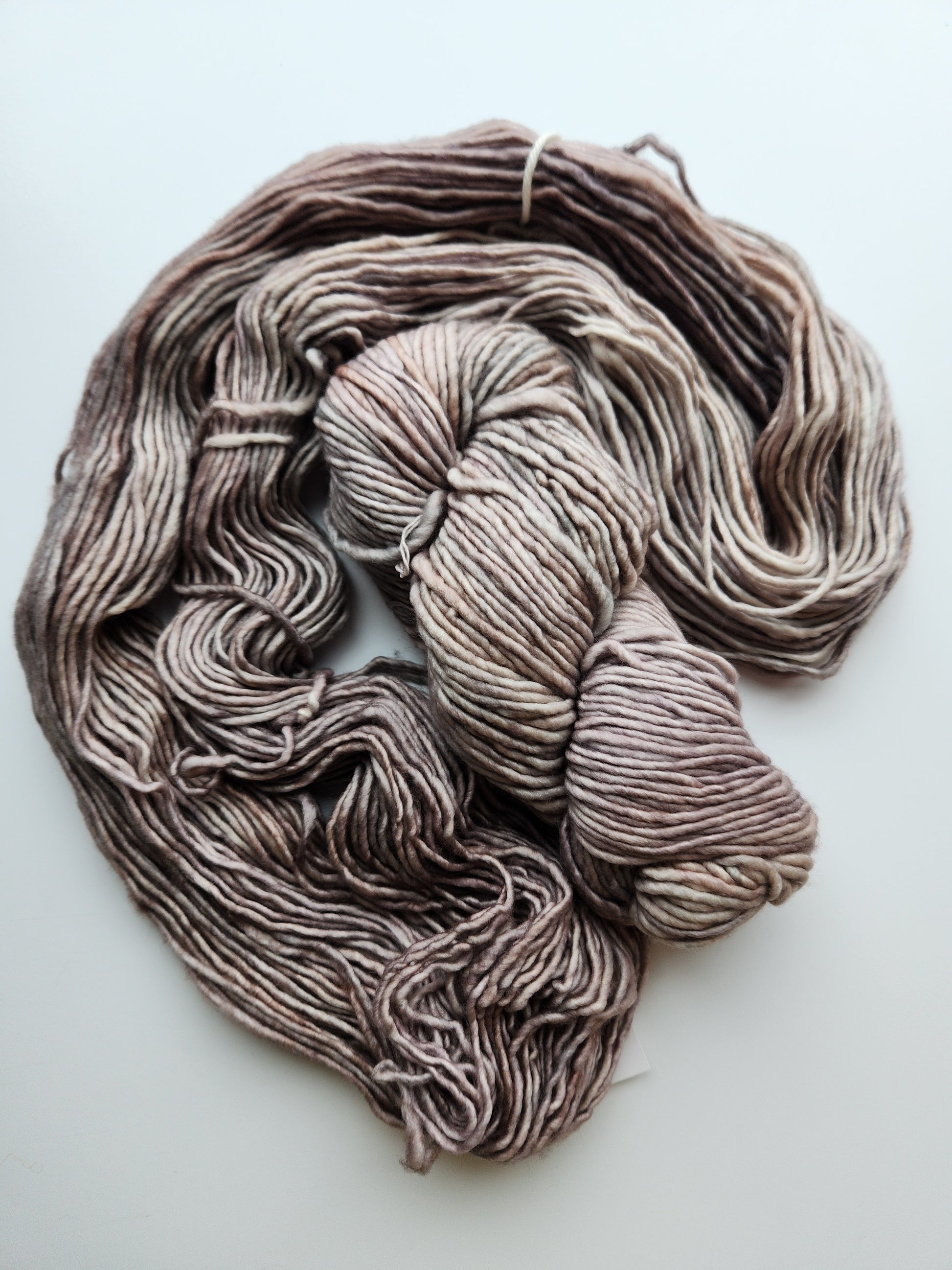 Malabrigo | Mecha | Whole Grain | North Road Knits | Hand Dyed | Merino Wool | Bulky Yarn | Single Ply | 100% Superwash Merino Wool 