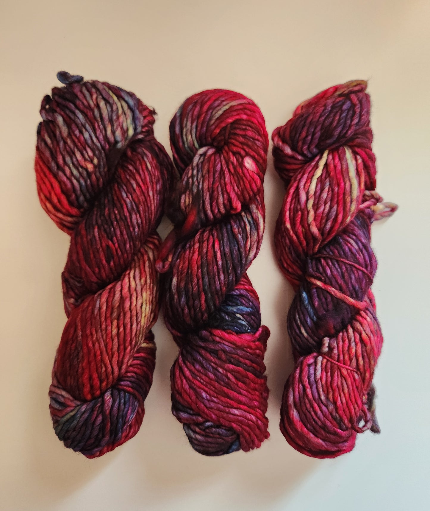 Malabrigo | Noventa | Aniversario | North Road Knits | Hand Dyed | Merino Wool |  Bulky Yarn | 100% Superwash Merino | Single Ply Twisted
