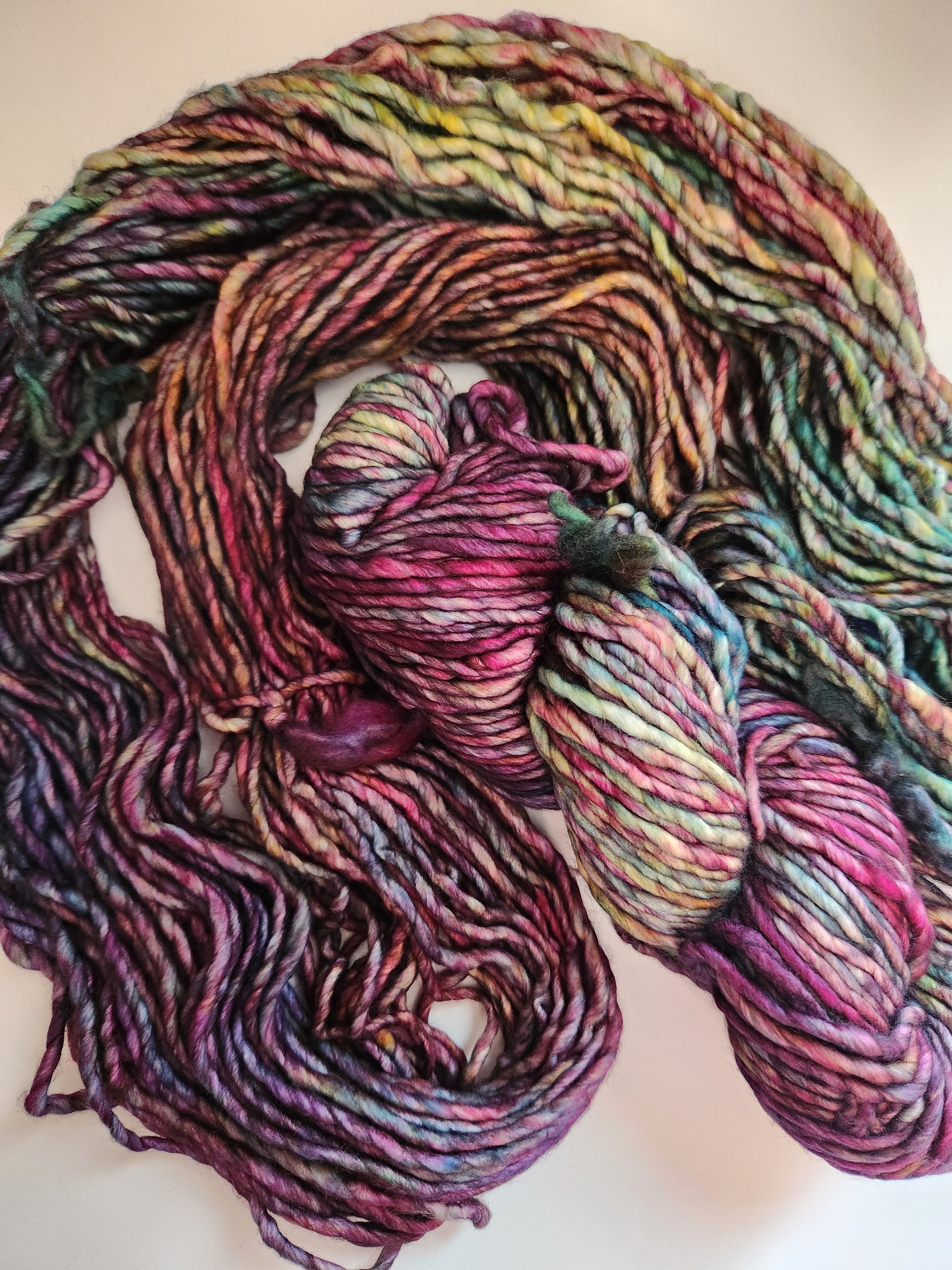 Malabrigo | Noventa | Arco Iris | North Road Knits | Hand Dyed | Merino Wool |  Bulky Yarn | 100% Superwash Merino | Single Ply Twisted