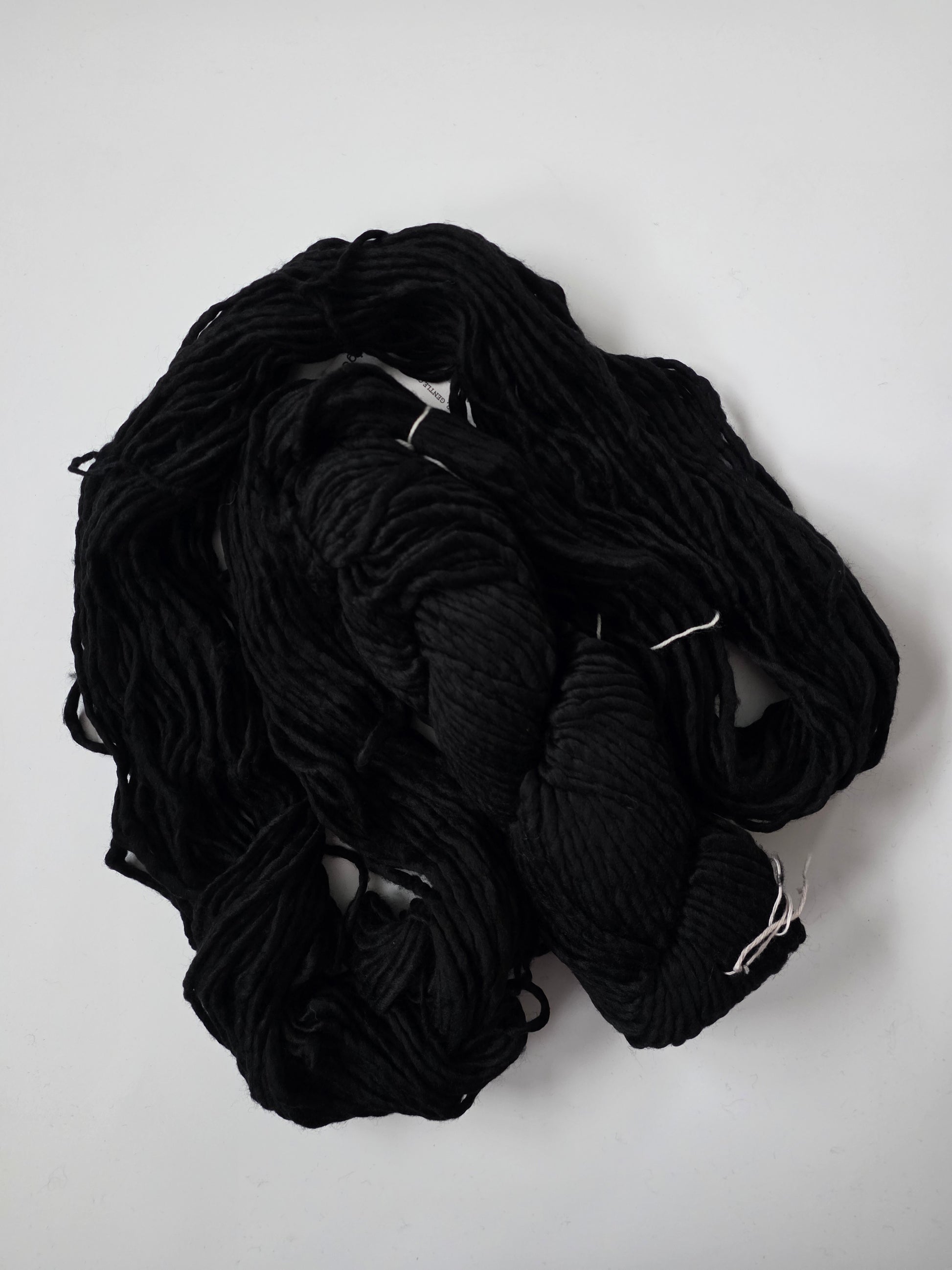 Malabrigo | Noventa | Black | North Road Knits | Hand Dyed | Merino Wool |  Bulky Yarn | 100% Superwash Merino | Single Ply Twisted