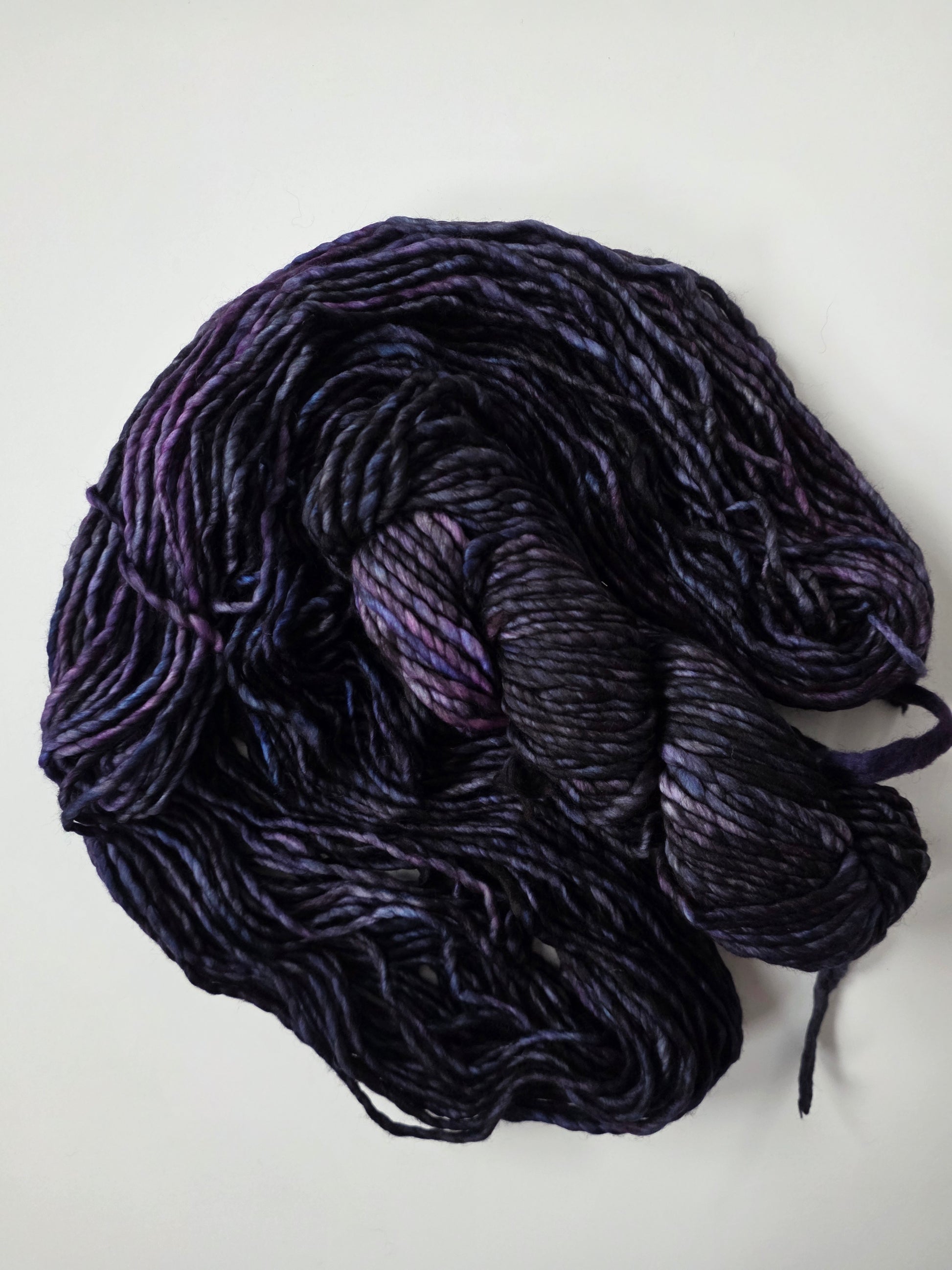 Malabrigo | Noventa | Cowboy | North Road Knits | Hand Dyed | Merino Wool |  Bulky Yarn | 100% Superwash Merino | Single Ply Twisted