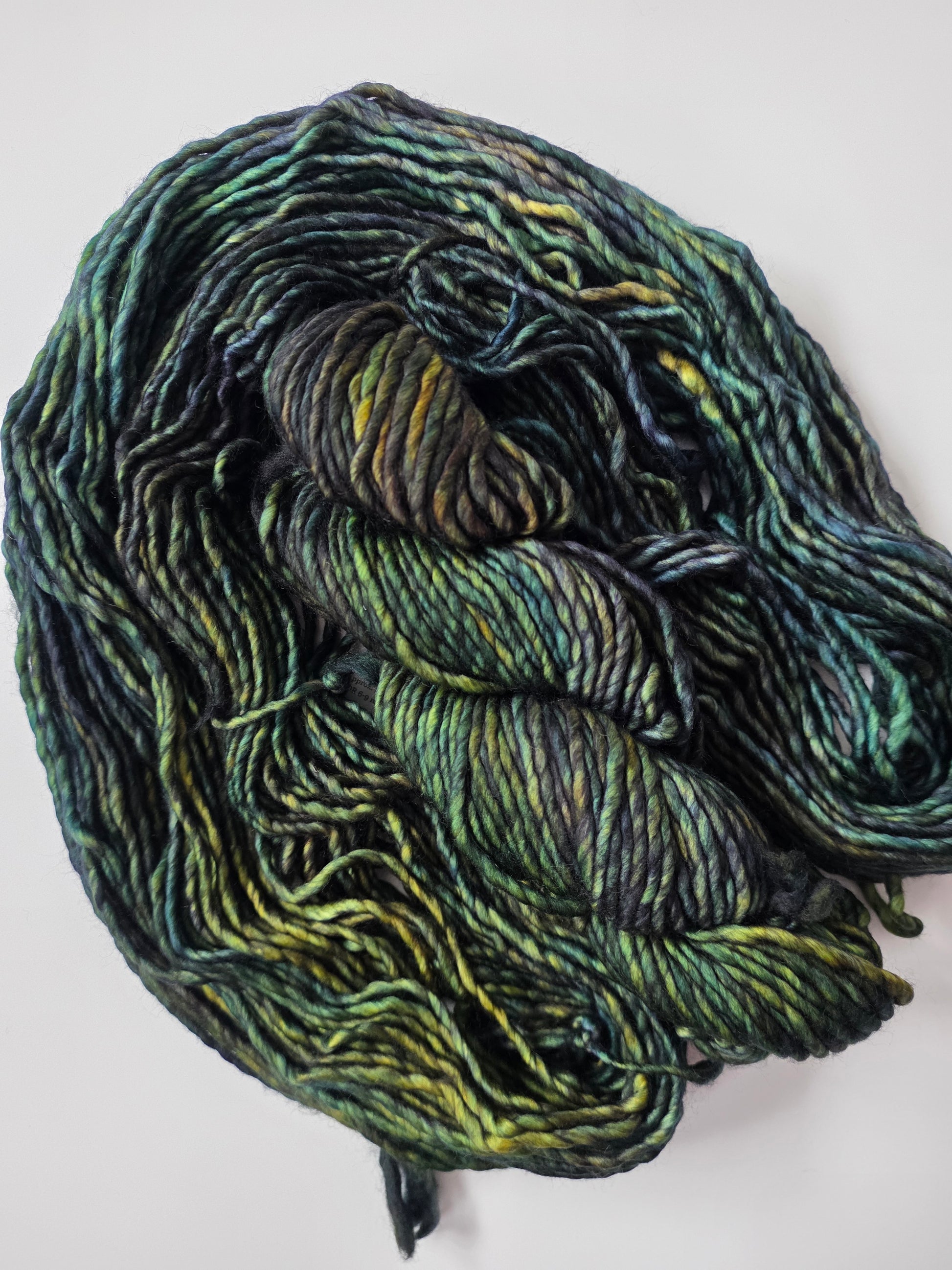 Malabrigo | Noventa | Hojas | North Road Knits | Hand Dyed | Merino Wool |  Bulky Yarn | 100% Superwash Merino | Single Ply Twisted