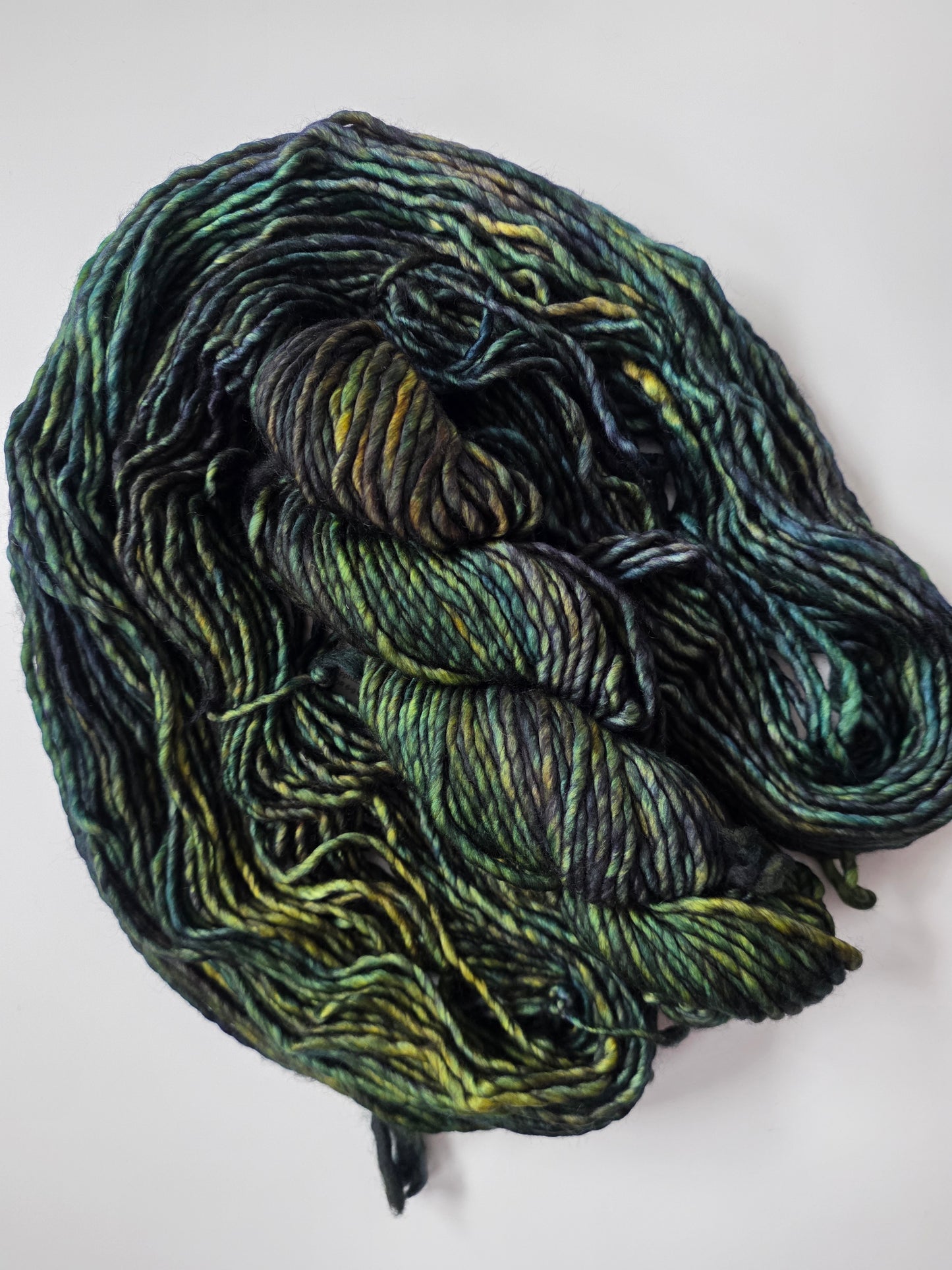Malabrigo | Noventa | Hojas | North Road Knits | Hand Dyed | Merino Wool |  Bulky Yarn | 100% Superwash Merino | Single Ply Twisted