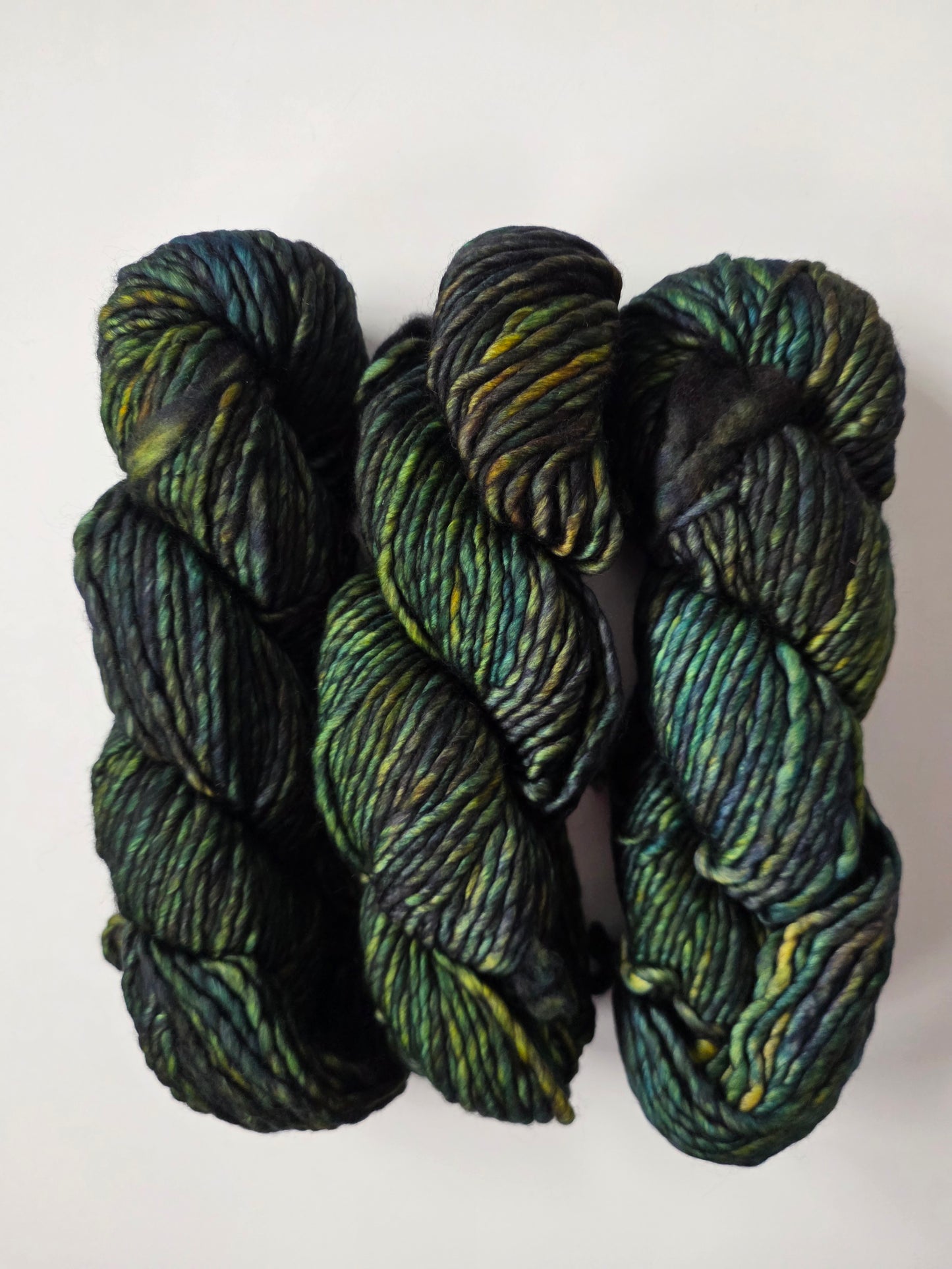 Malabrigo | Noventa | Hojas | North Road Knits | Hand Dyed | Merino Wool |  Bulky Yarn | 100% Superwash Merino | Single Ply Twisted