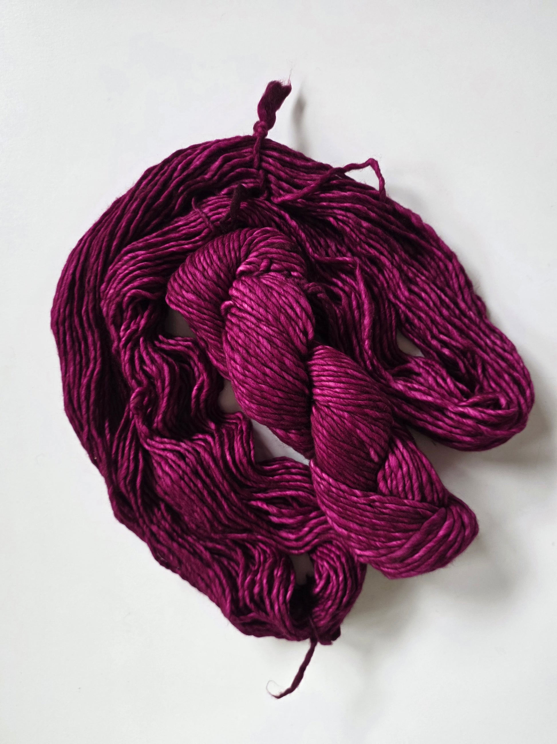 Malabrigo | Noventa | Hollyhock | North Road Knits | Hand Dyed | Merino Wool |  Bulky Yarn | 100% Superwash Merino | Single Ply Twisted | Yarn Shop | Grand Marais | Minnesota Yarn Shop
