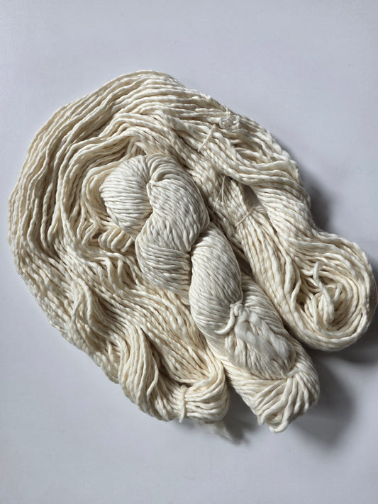 Malabrigo | Noventa | Natural | North Road Knits | Hand Dyed | Merino Wool |  Bulky Yarn | 100% Superwash Merino | Single Ply Twisted | Yarn Shop | Grand Marais | Minnesota Yarn Shop
